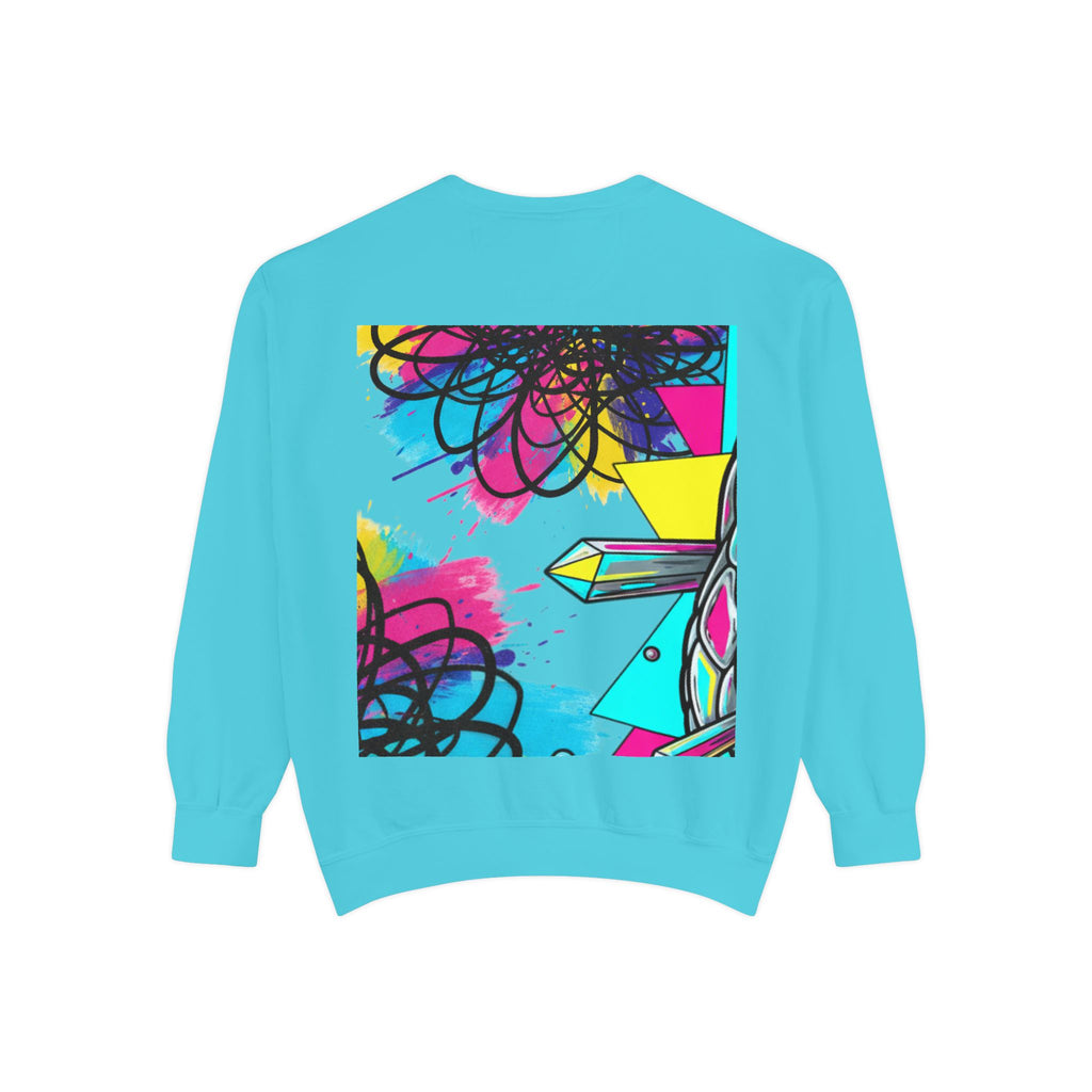 Retro Cyber Snake Sweatshirt — Neon City Graphic Crewneck