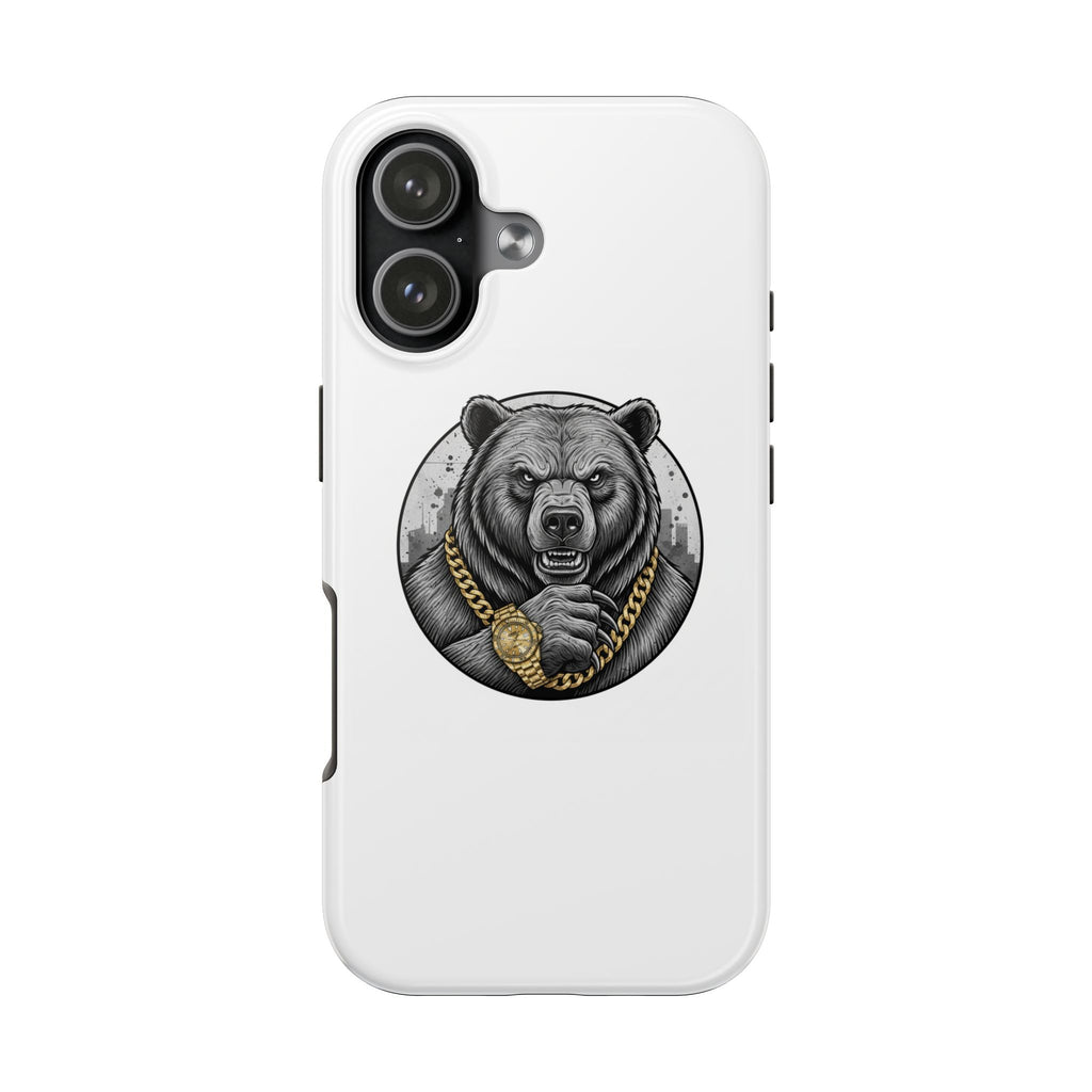 Bear With Gold Chain Phone Case — Tough Protective iPhone Cover