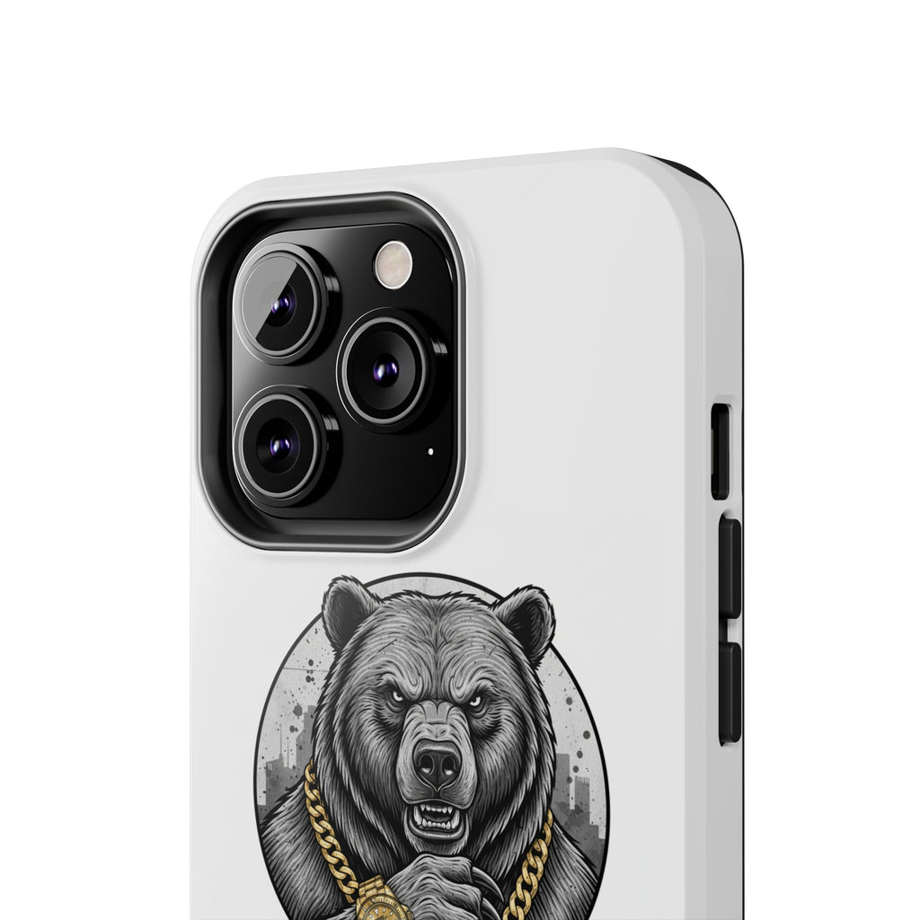 Bear With Gold Chain Phone Case — Tough Protective iPhone Cover