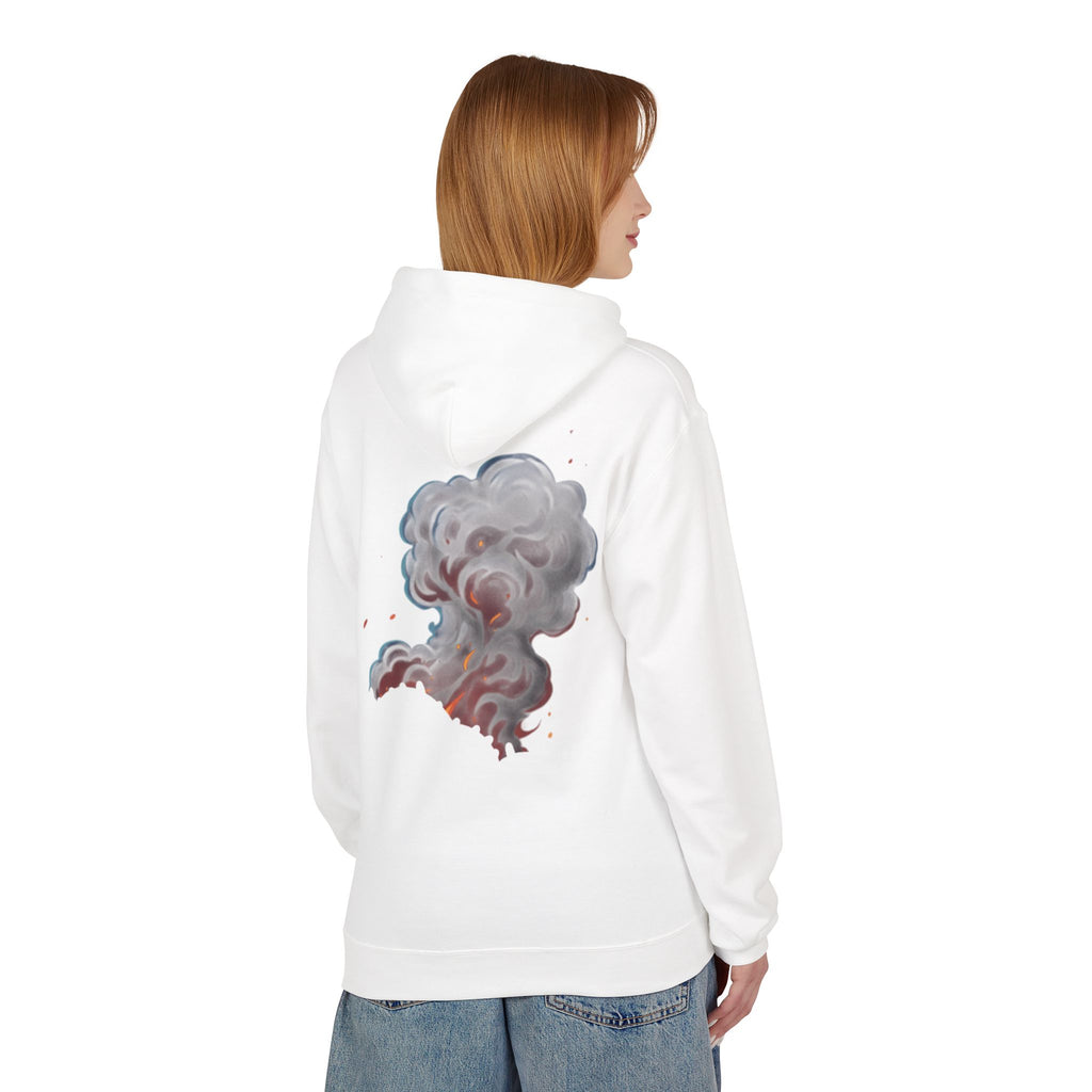 Smoke Cloud Art Hoodie — Abstract Colorful Vapor Graphic Pullover