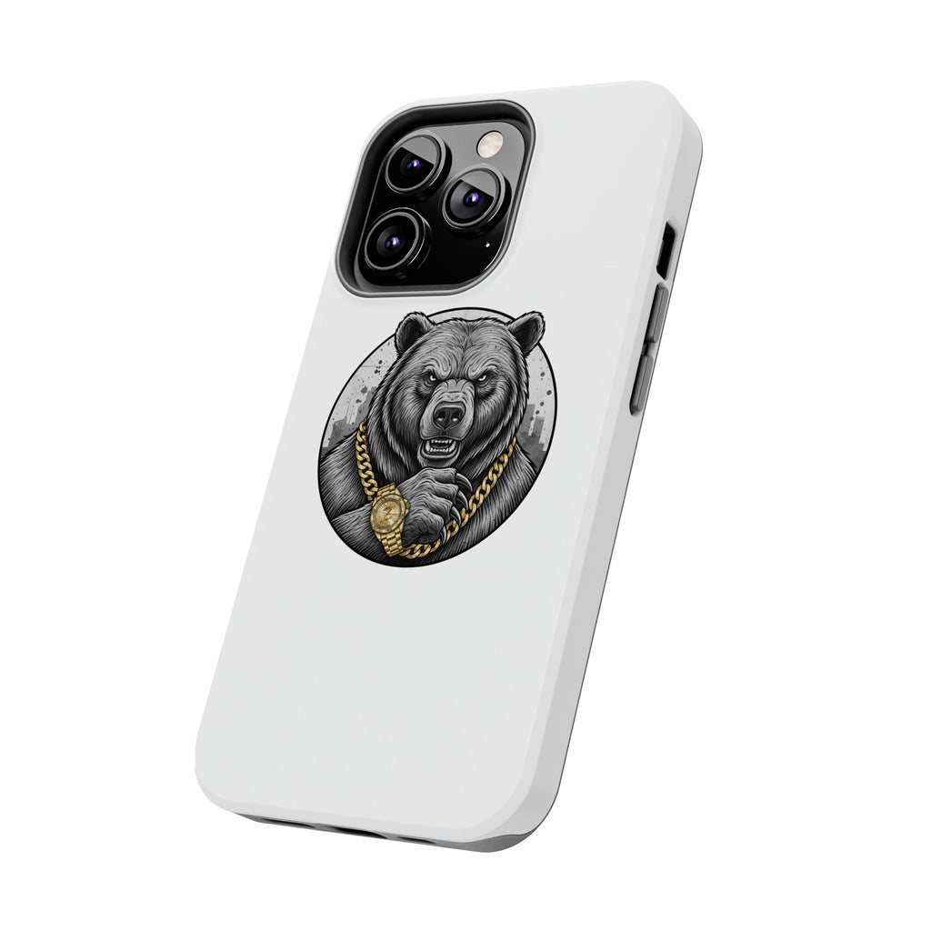 Bear With Gold Chain Phone Case — Tough Protective iPhone Cover