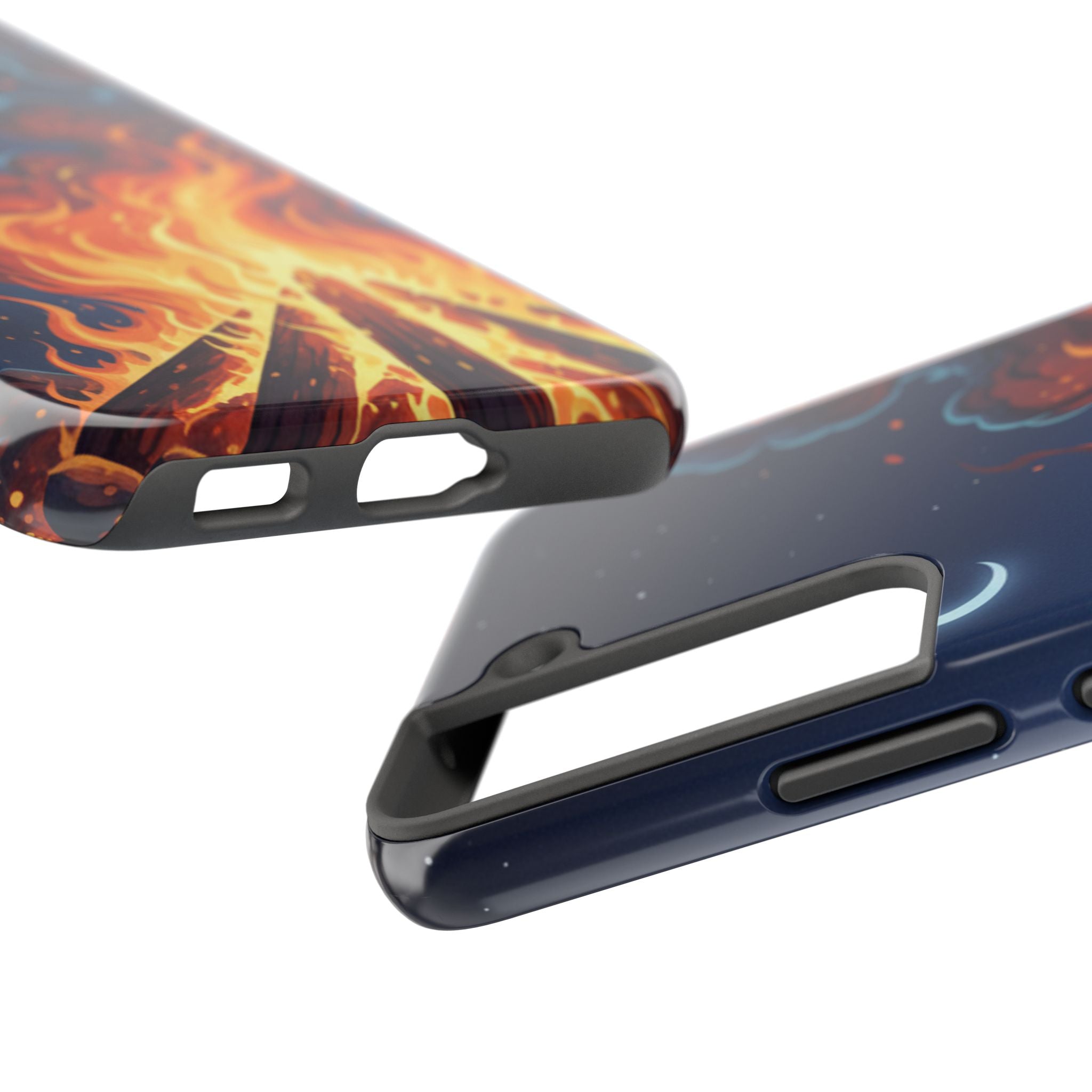 Bonfire Night Phone Case — Campfire Illustration Tough Phone Case