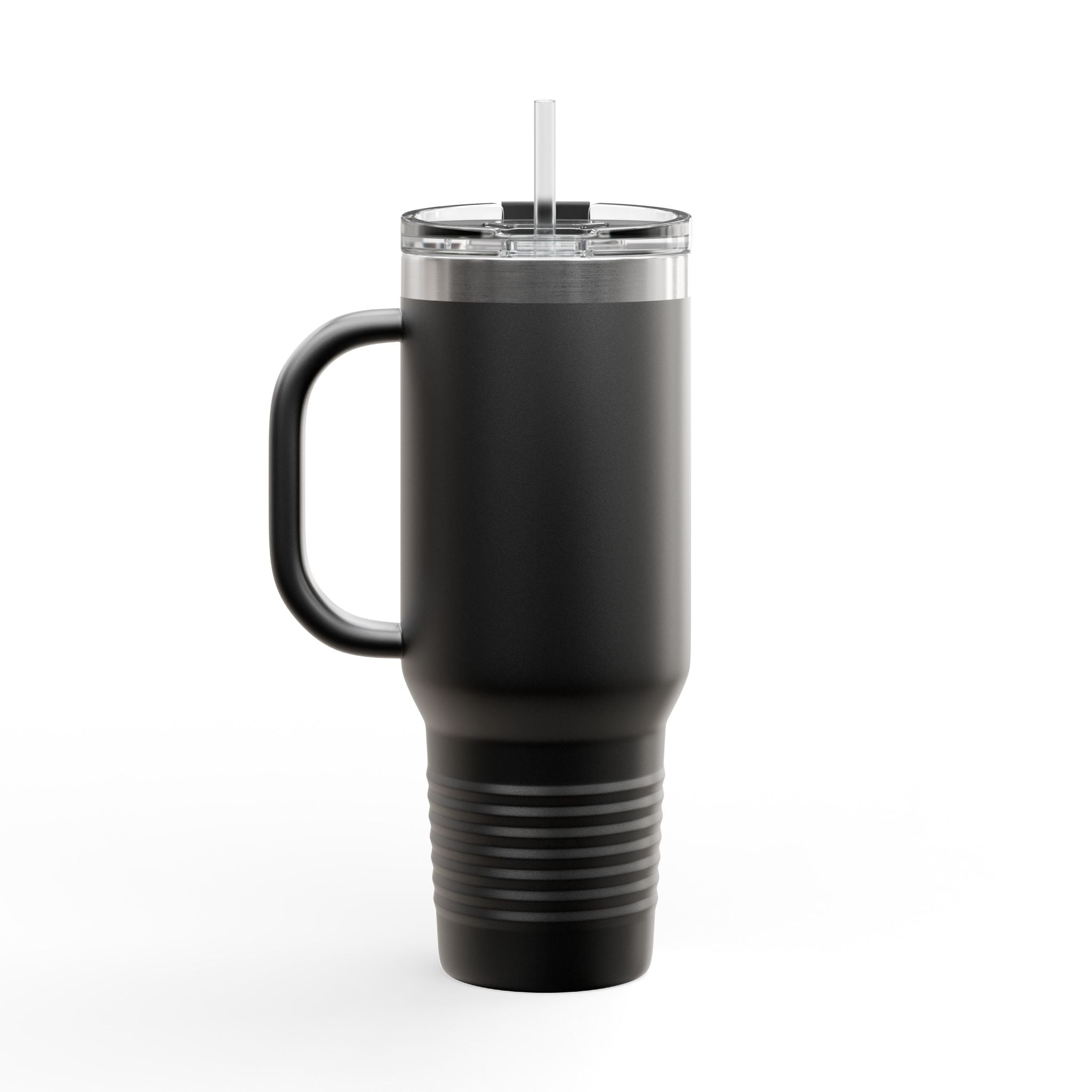 40oz Insulated Travel Mug — Gold Chain Grizzly Bear Design