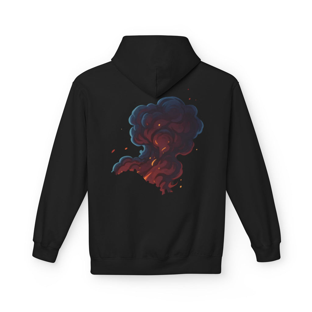 Smoke Cloud Art Hoodie — Abstract Colorful Vapor Graphic Pullover