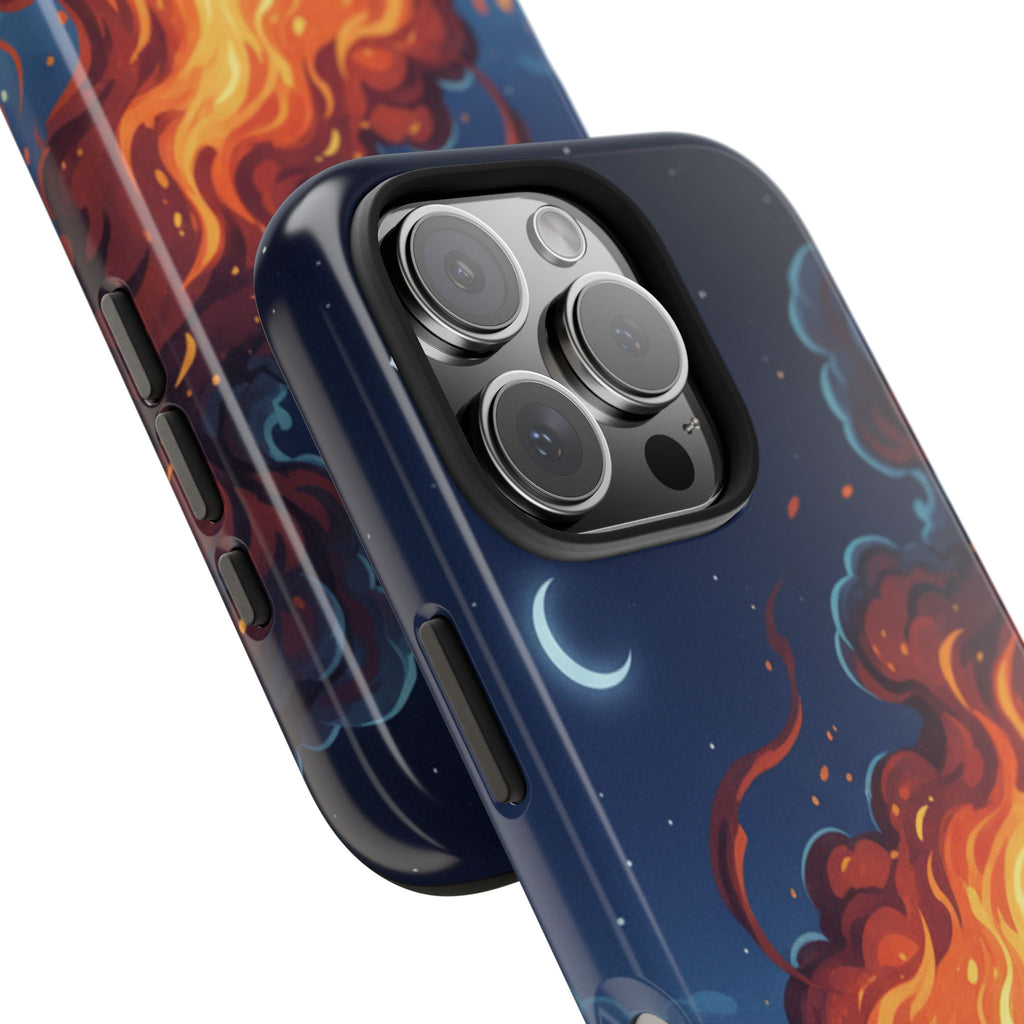 Bonfire Night Phone Case — Campfire Illustration Tough Phone Case