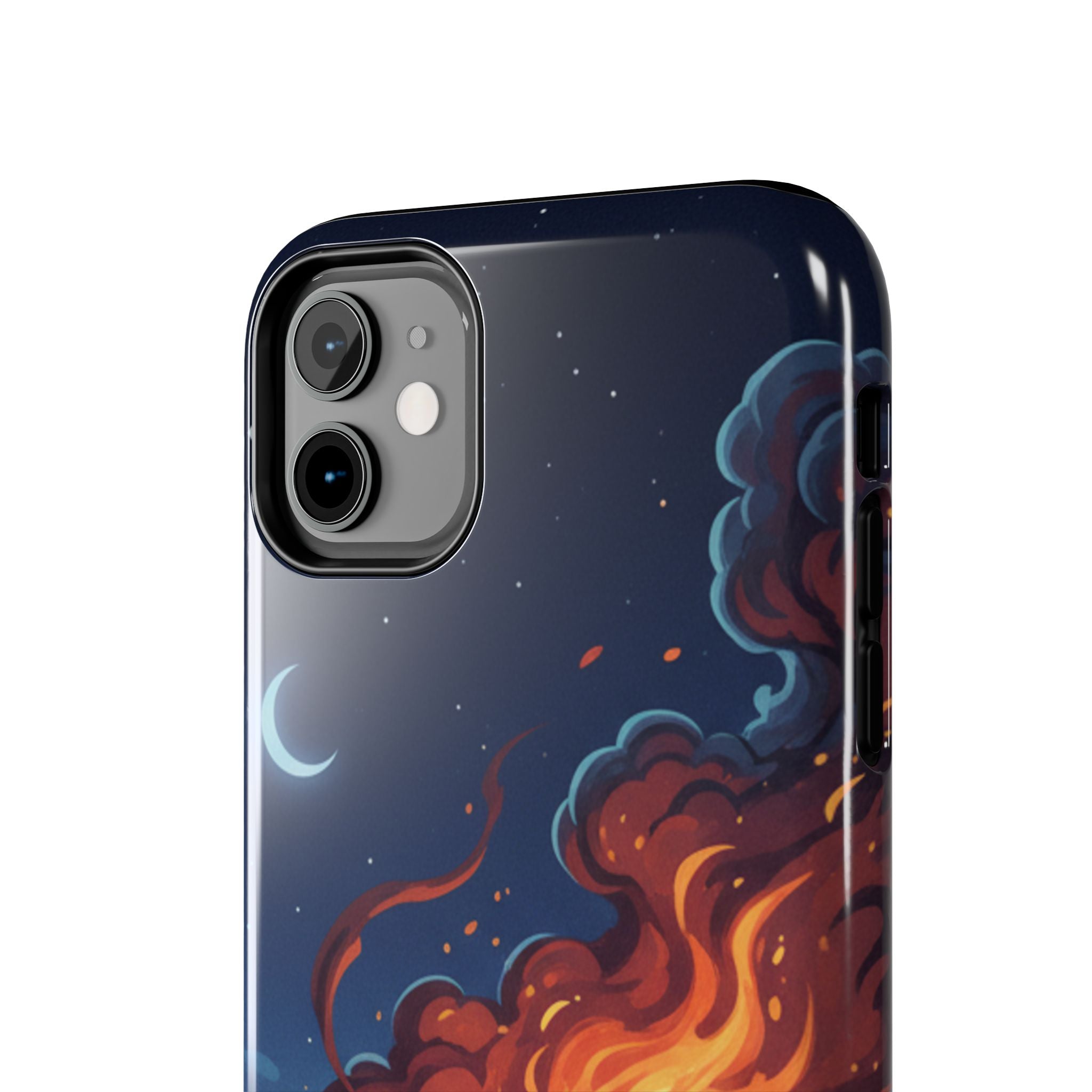 Bonfire Night Phone Case — Campfire Illustration Tough Phone Case