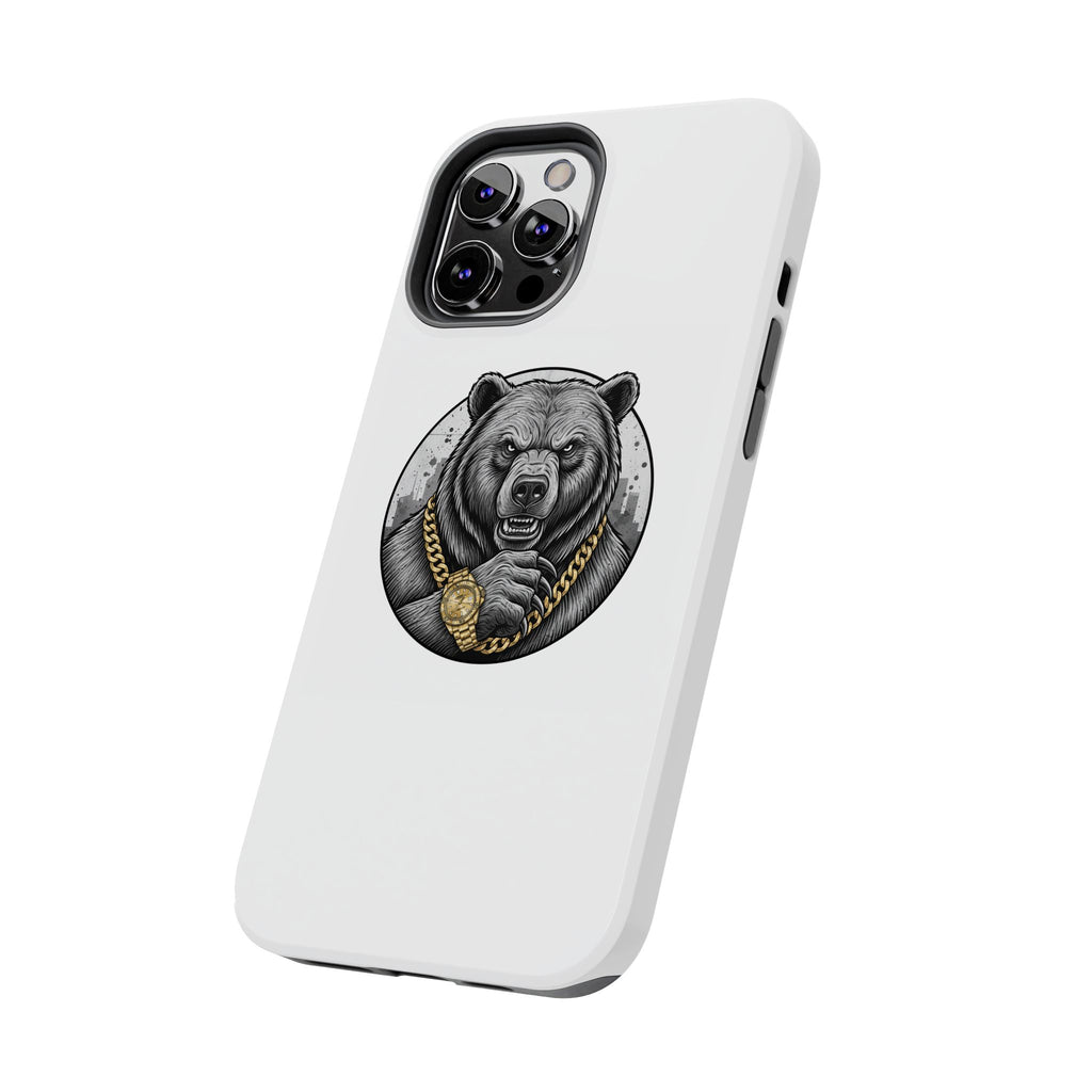 Bear With Gold Chain Phone Case — Tough Protective iPhone Cover
