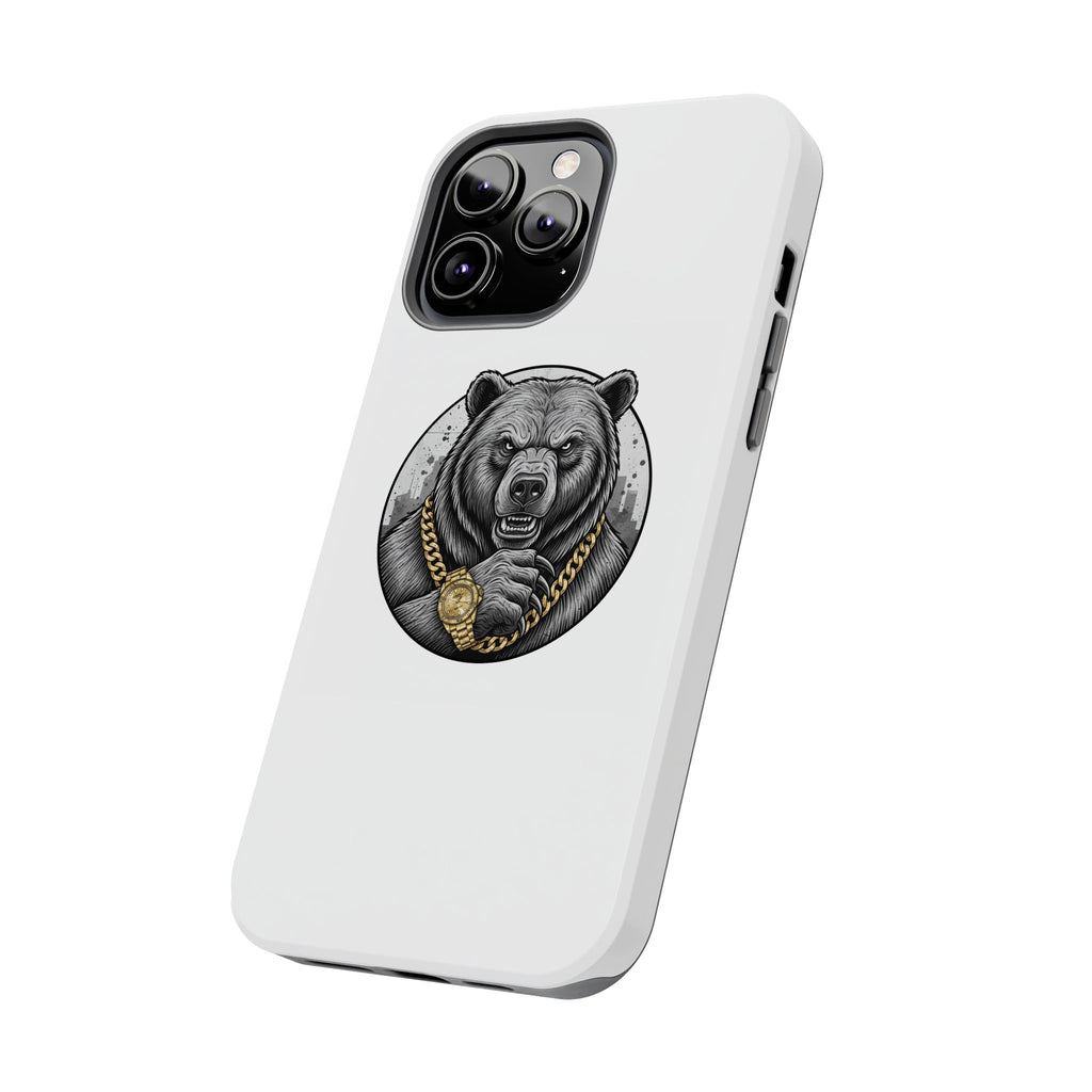 Bear With Gold Chain Phone Case — Tough Protective iPhone Cover