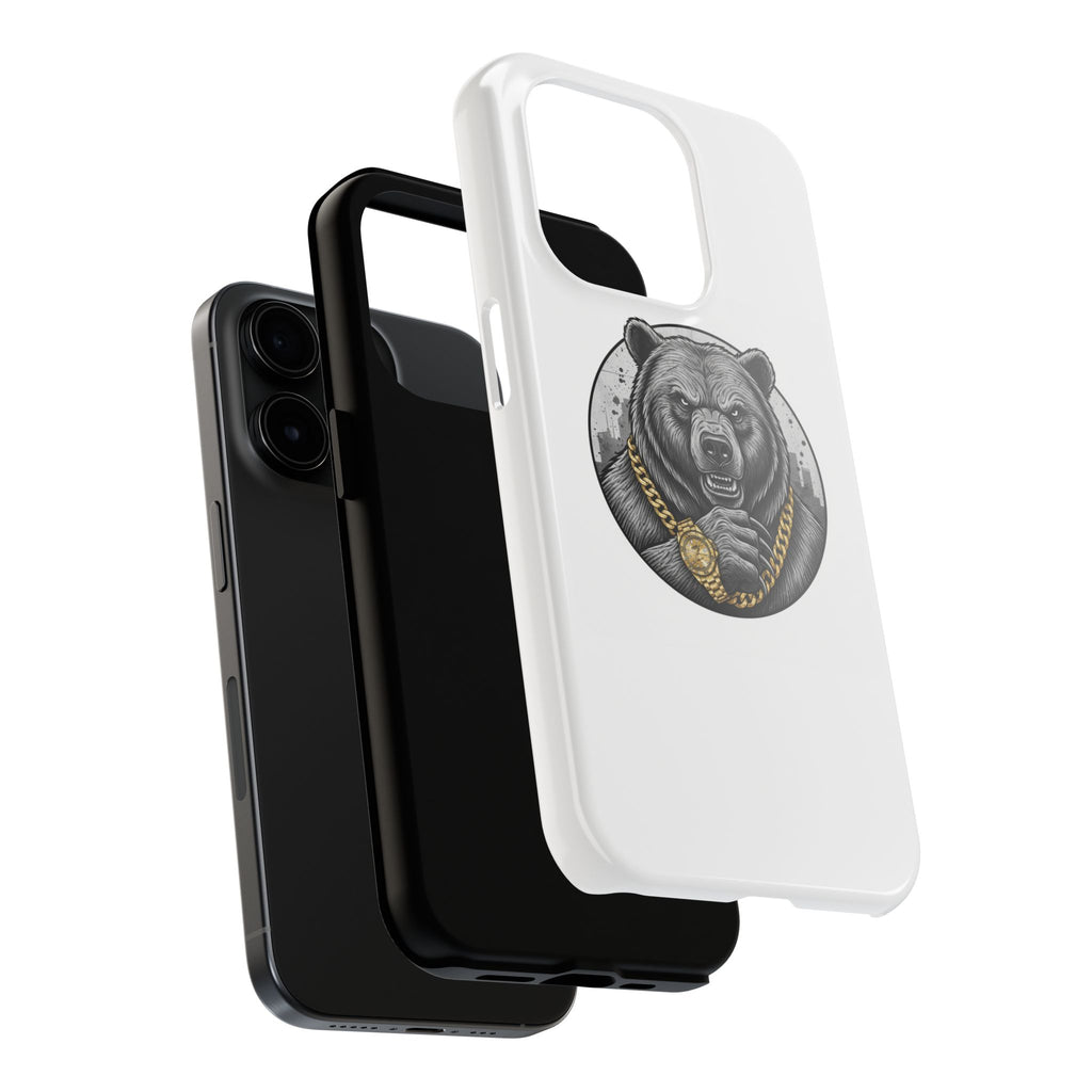 Bear With Gold Chain Phone Case — Tough Protective iPhone Cover