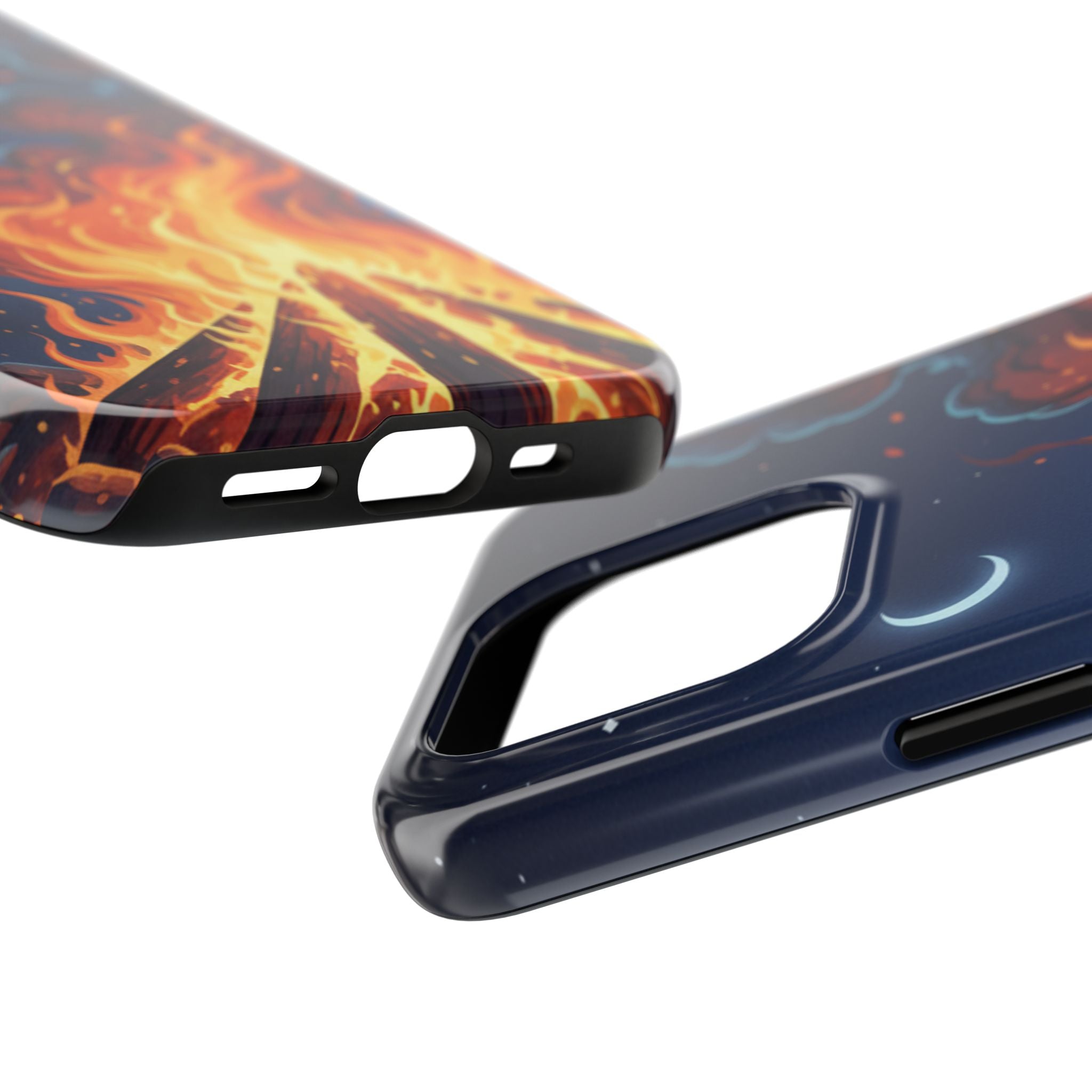 Bonfire Night Phone Case — Campfire Illustration Tough Phone Case