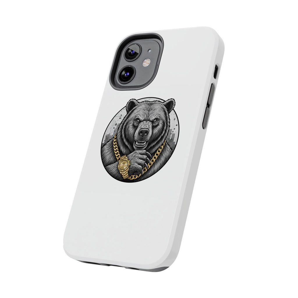 Bear With Gold Chain Phone Case — Tough Protective iPhone Cover