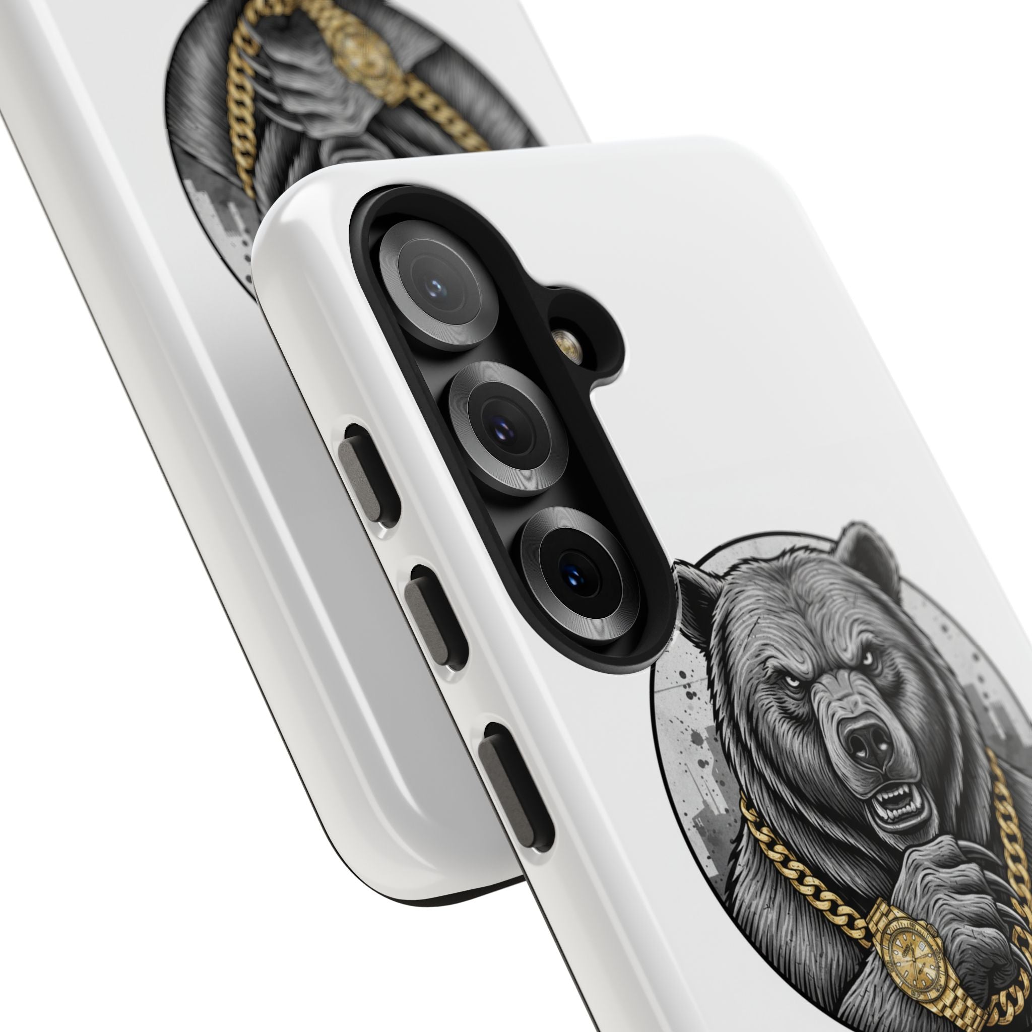 Bear With Gold Chain Phone Case — Tough Protective iPhone Cover