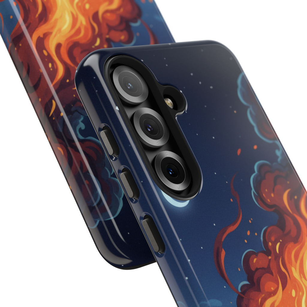 Bonfire Night Phone Case — Campfire Illustration Tough Phone Case