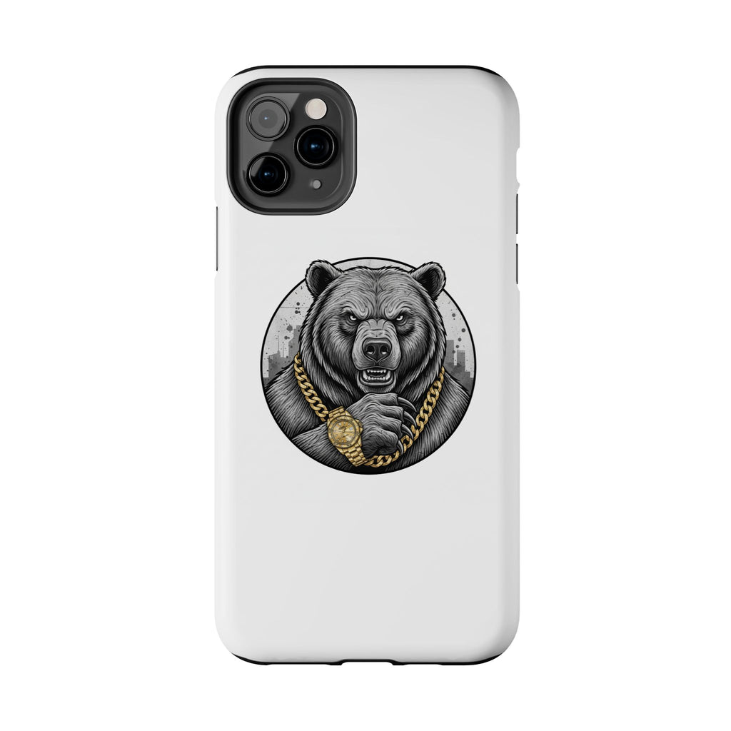 Bear With Gold Chain Phone Case — Tough Protective iPhone Cover