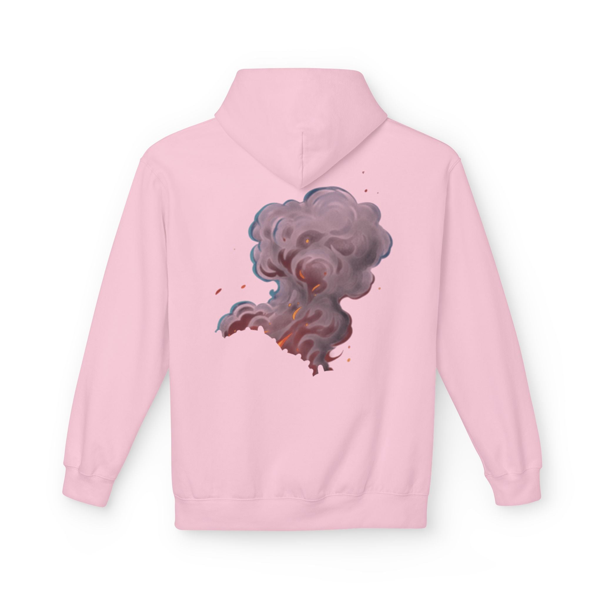 Smoke Cloud Art Hoodie — Abstract Colorful Vapor Graphic Pullover