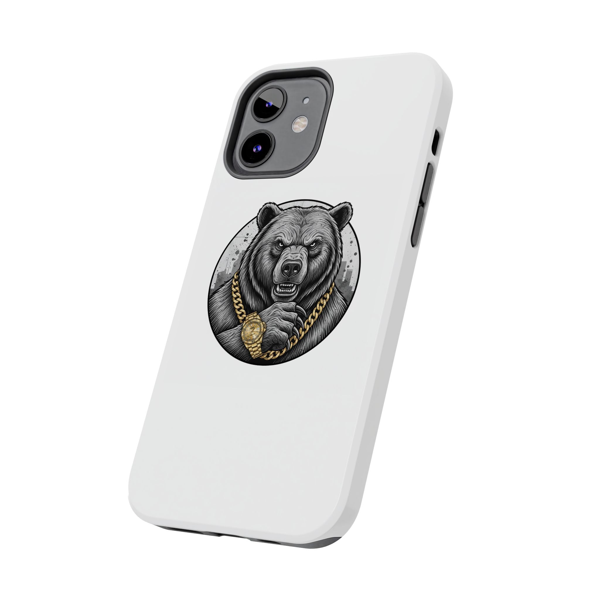 Bear With Gold Chain Phone Case — Tough Protective iPhone Cover