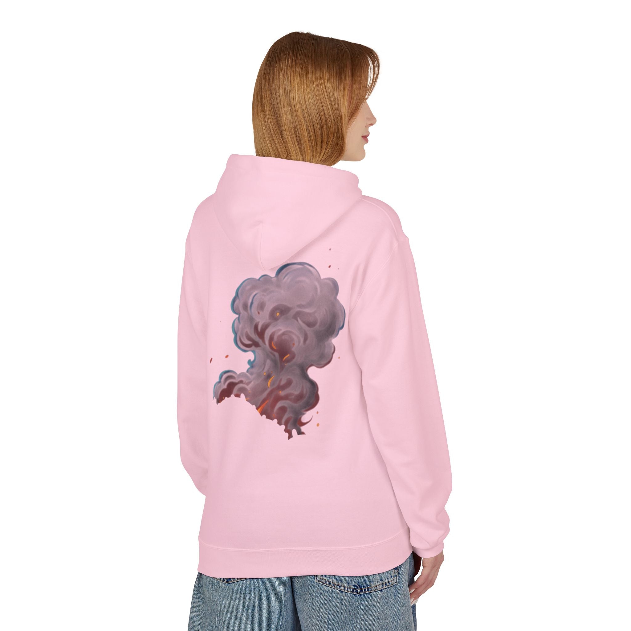 Smoke Cloud Art Hoodie — Abstract Colorful Vapor Graphic Pullover