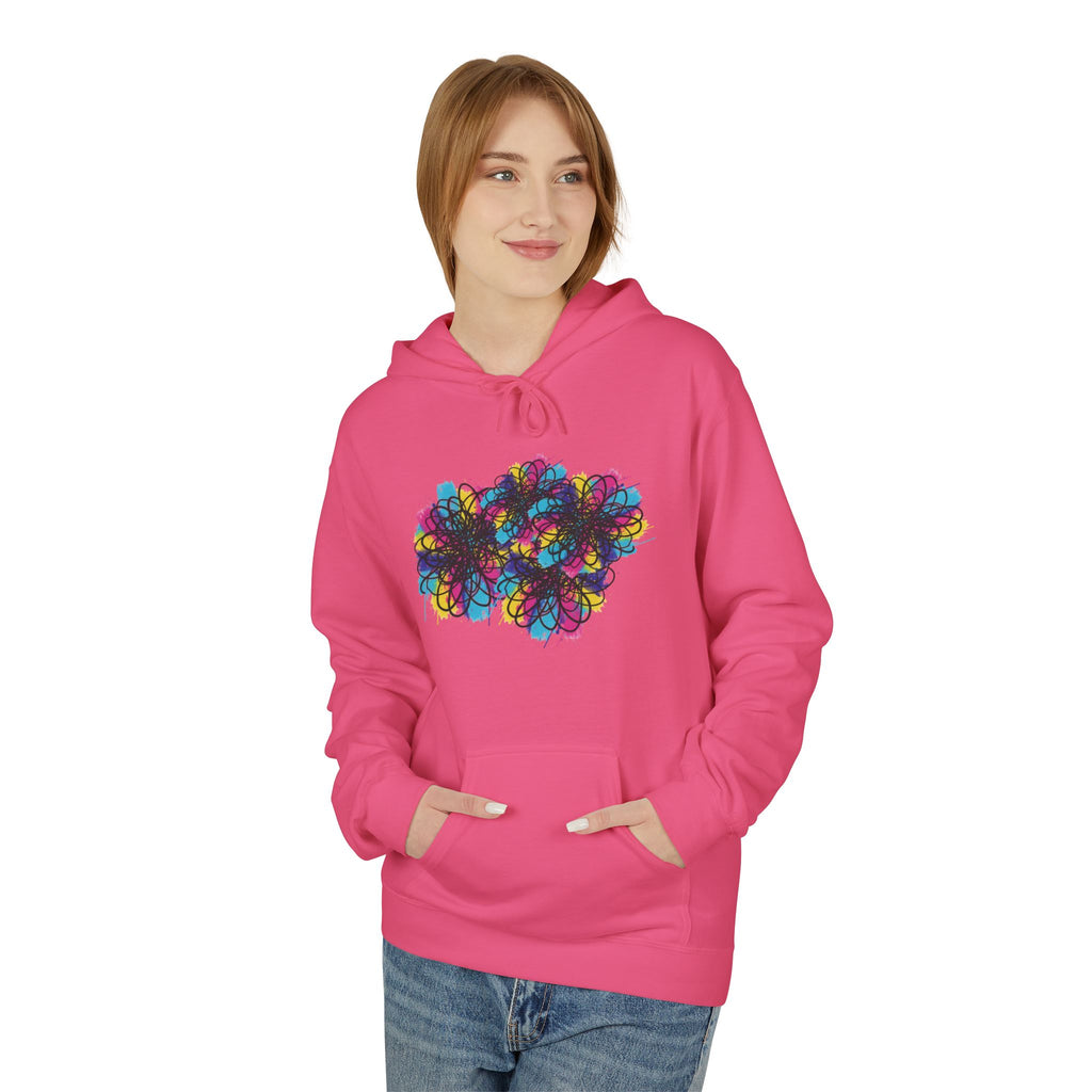 Smoke Cloud Art Hoodie — Abstract Colorful Vapor Graphic Pullover