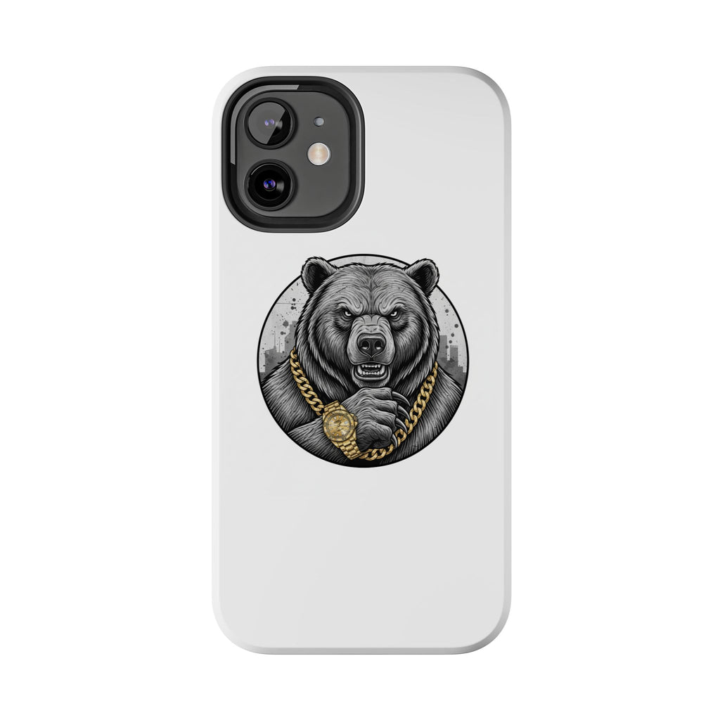 Bear With Gold Chain Phone Case — Tough Protective iPhone Cover