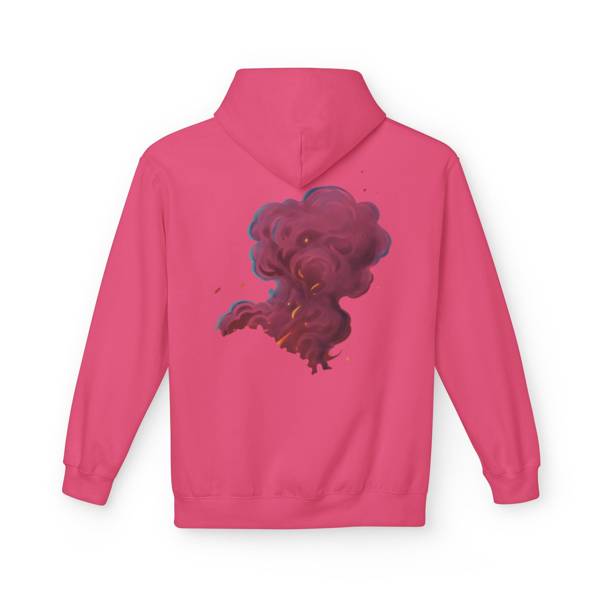 Smoke Cloud Art Hoodie — Abstract Colorful Vapor Graphic Pullover