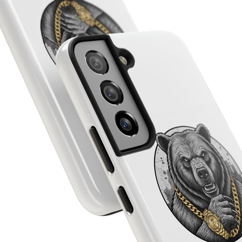 Bear With Gold Chain Phone Case — Tough Protective iPhone Cover