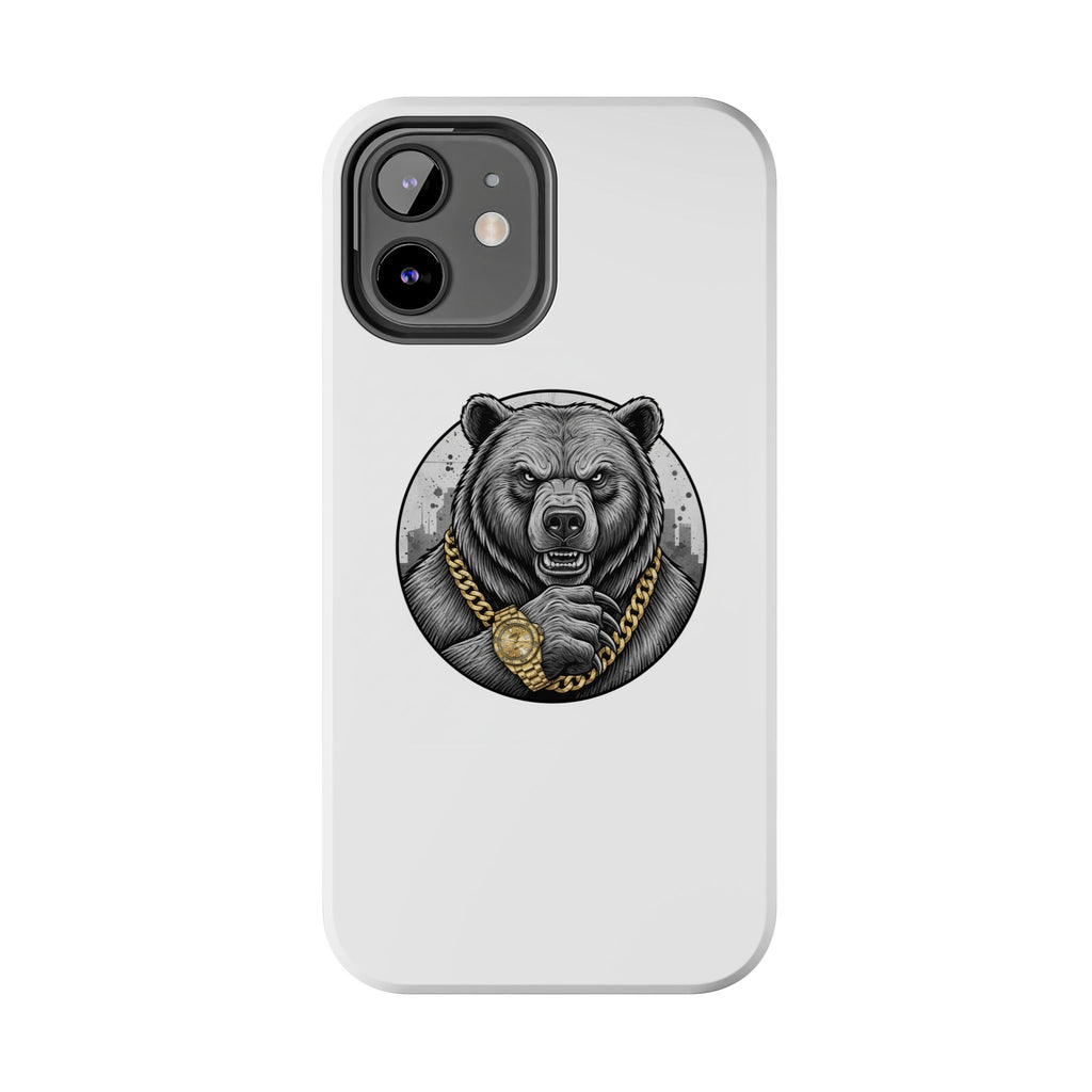 Bear With Gold Chain Phone Case — Tough Protective iPhone Cover