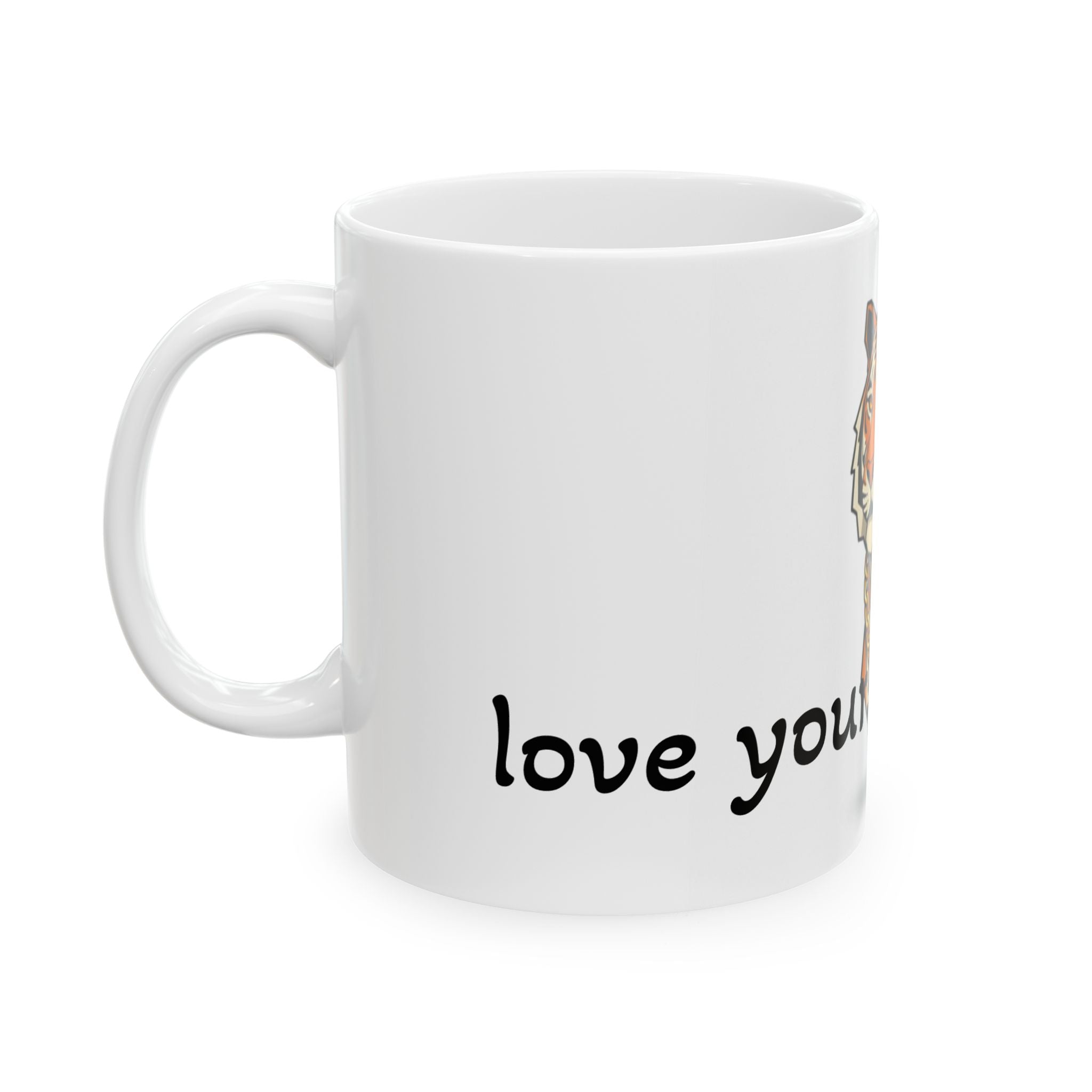 Tiger Mug — "Be Yourself and Be Good" Ceramic Coffee Cup (11oz, 15oz)