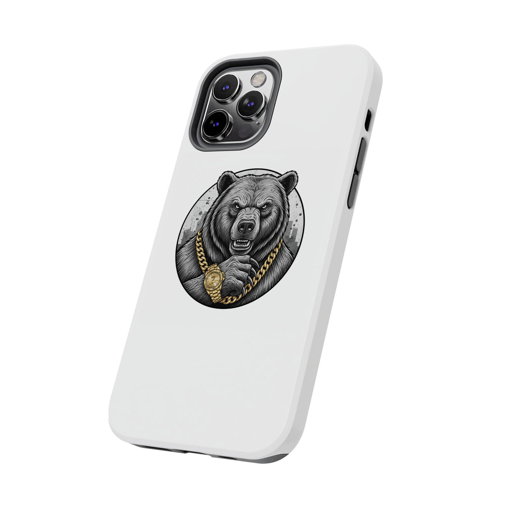 Bear With Gold Chain Phone Case — Tough Protective iPhone Cover