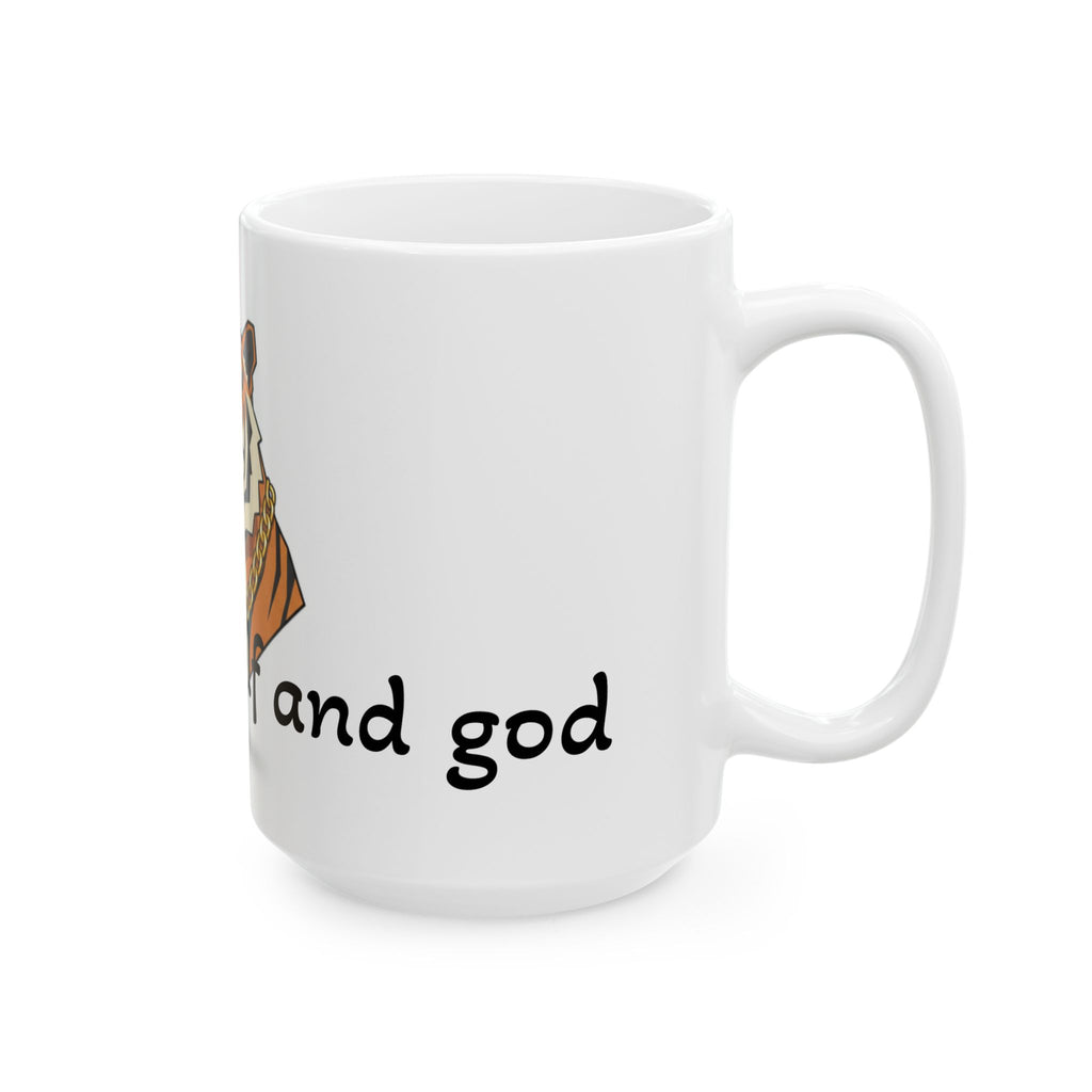 Tiger Mug — "Be Yourself and Be Good" Ceramic Coffee Cup (11oz, 15oz)