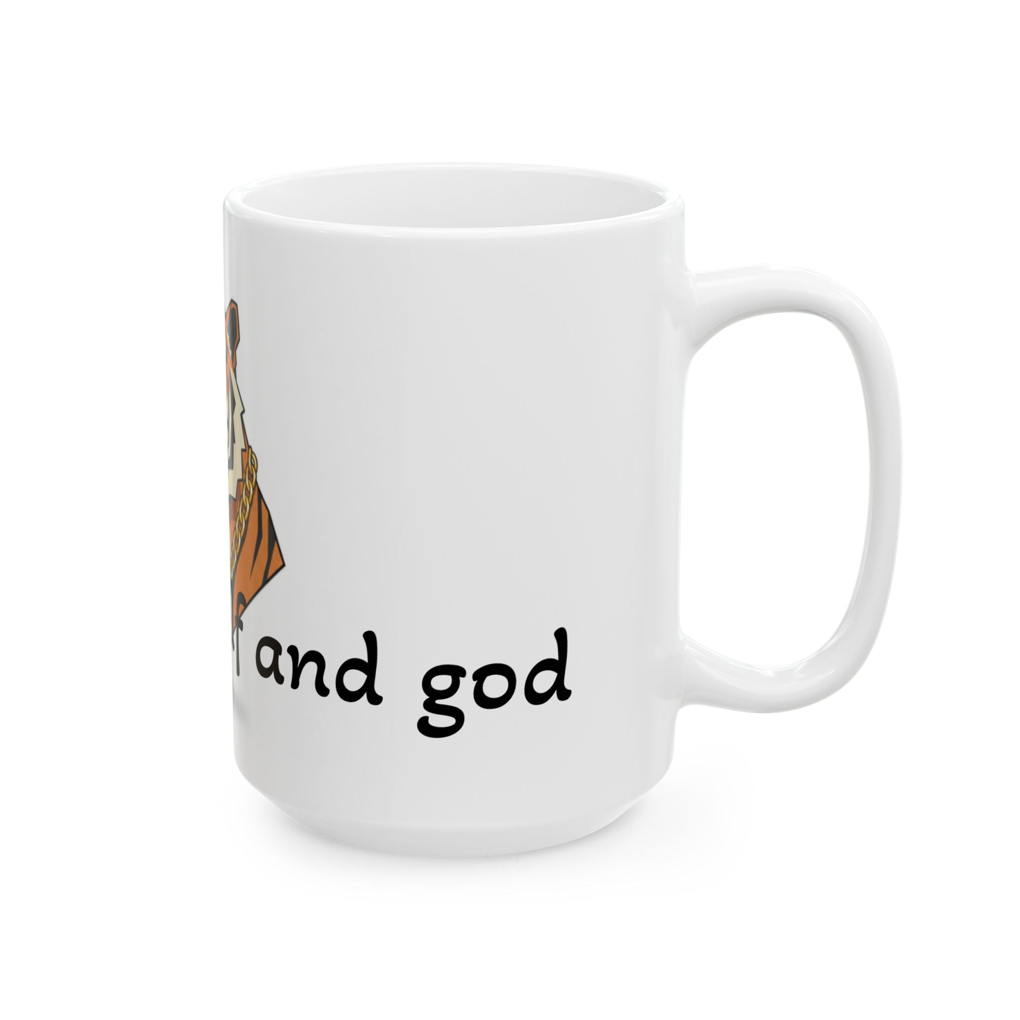Tiger Mug — "Be Yourself and Be Good" Ceramic Coffee Cup (11oz, 15oz)