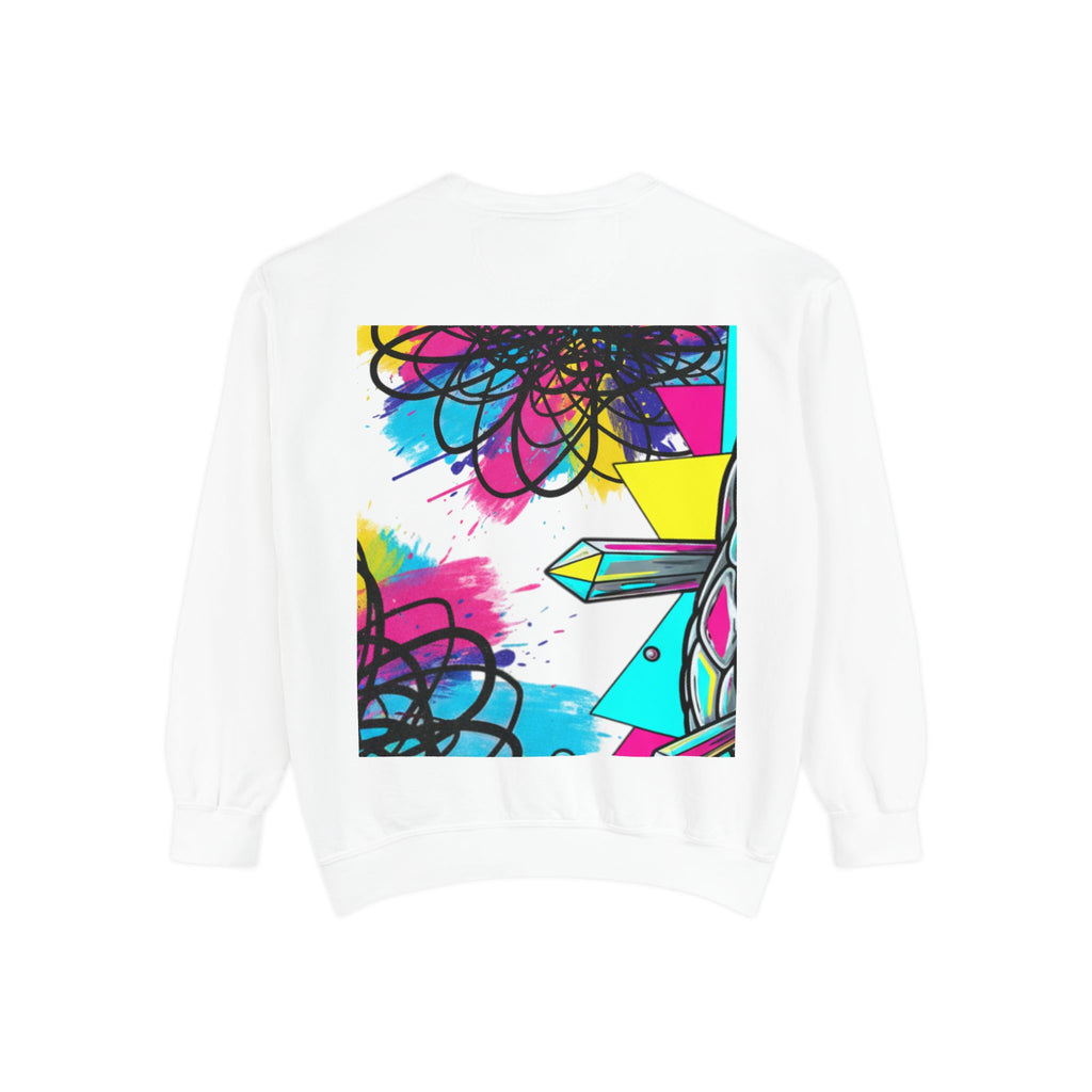 Retro Cyber Snake Sweatshirt — Neon City Graphic Crewneck