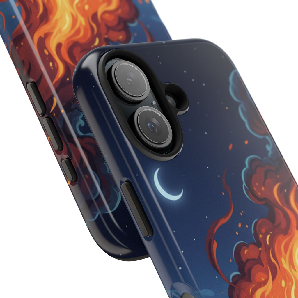 Bonfire Night Phone Case — Campfire Illustration Tough Phone Case