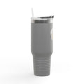 40oz Insulated Travel Mug — Gold Chain Grizzly Bear Design