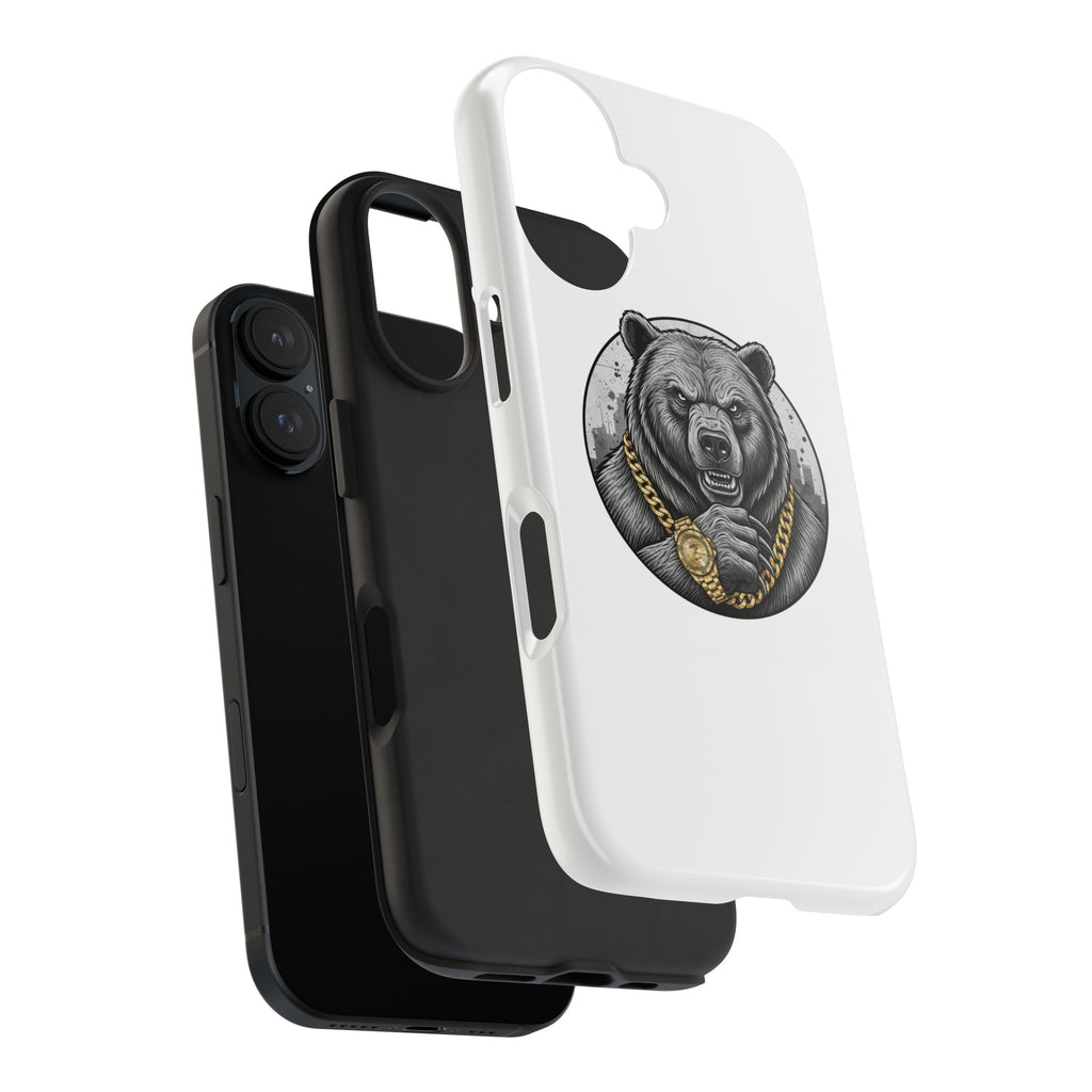Bear With Gold Chain Phone Case — Tough Protective iPhone Cover