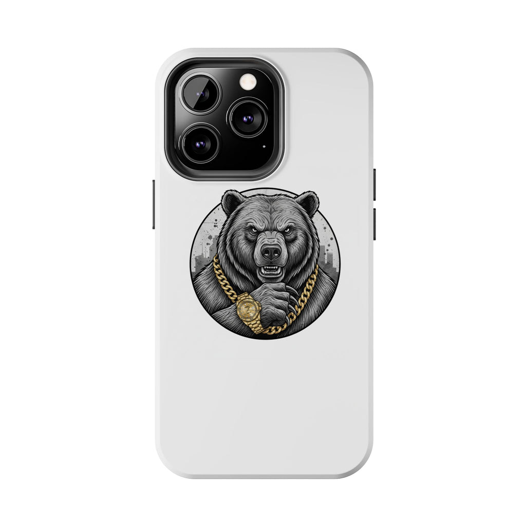 Bear With Gold Chain Phone Case — Tough Protective iPhone Cover