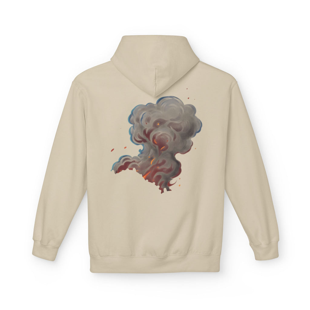Smoke Cloud Art Hoodie — Abstract Colorful Vapor Graphic Pullover