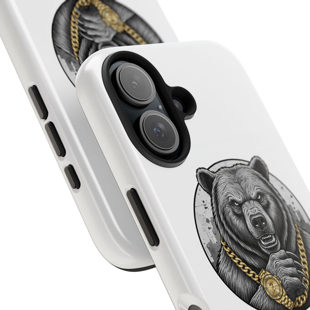 Bear With Gold Chain Phone Case — Tough Protective iPhone Cover