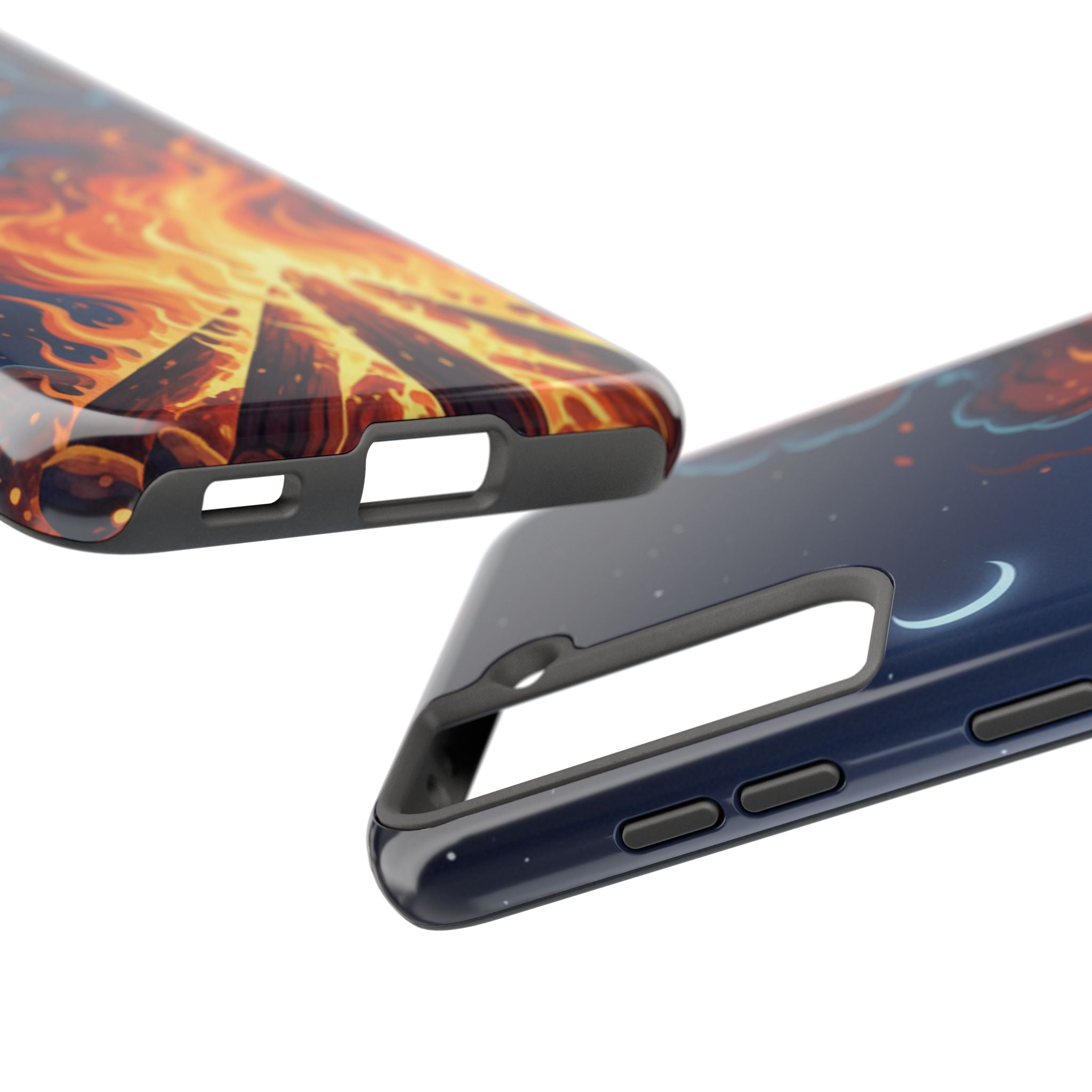 Bonfire Night Phone Case — Campfire Illustration Tough Phone Case