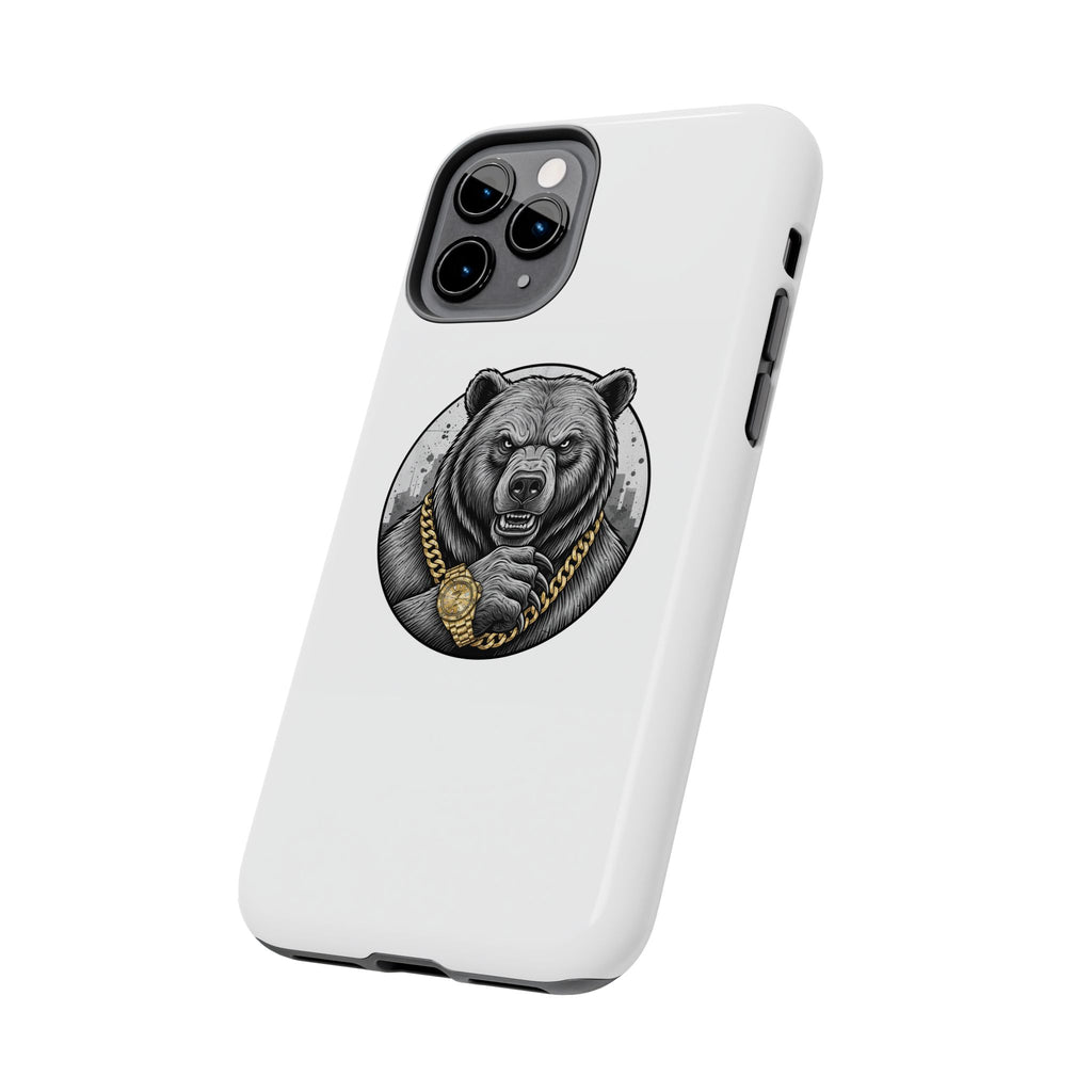 Bear With Gold Chain Phone Case — Tough Protective iPhone Cover
