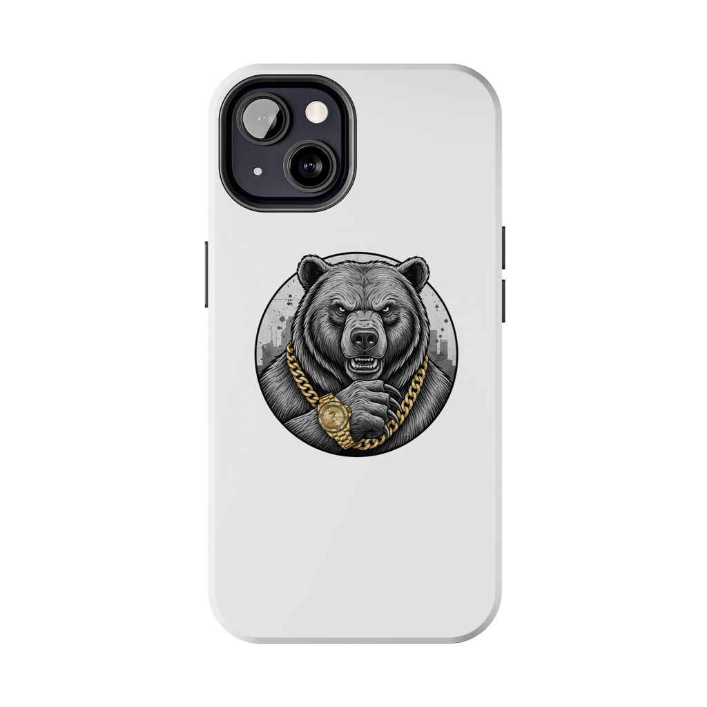 Bear With Gold Chain Phone Case — Tough Protective iPhone Cover