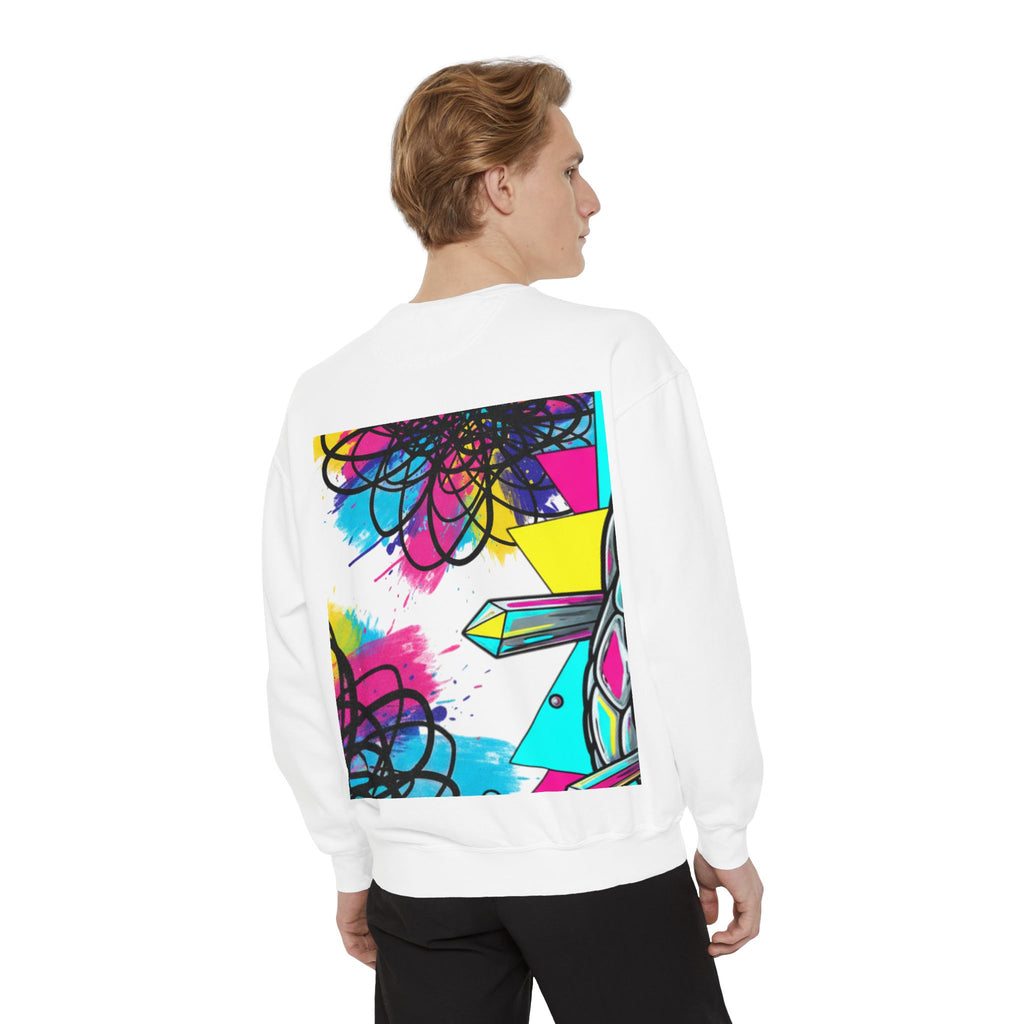 Retro Cyber Snake Sweatshirt — Neon City Graphic Crewneck