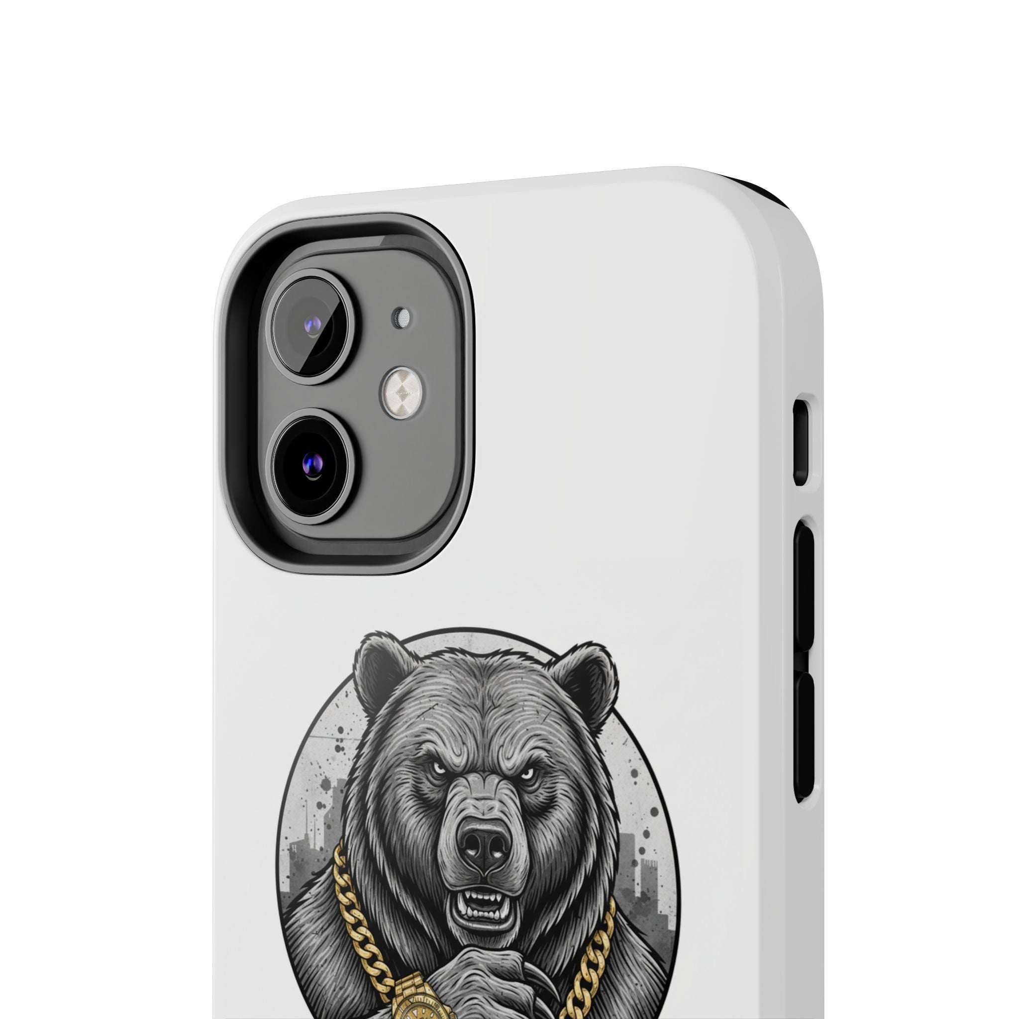 Bear With Gold Chain Phone Case — Tough Protective iPhone Cover