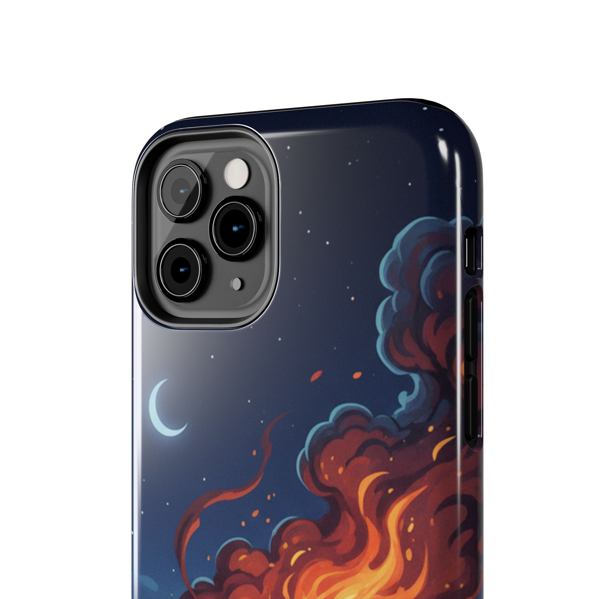 Bonfire Night Phone Case — Campfire Illustration Tough Phone Case