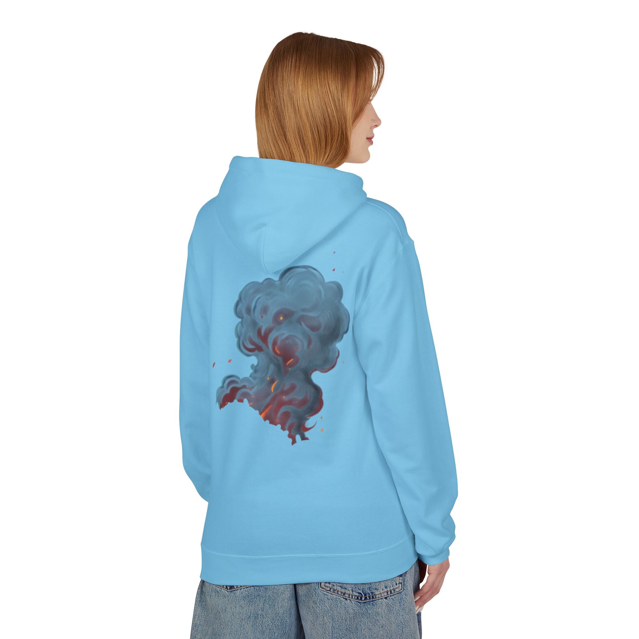 Smoke Cloud Art Hoodie — Abstract Colorful Vapor Graphic Pullover