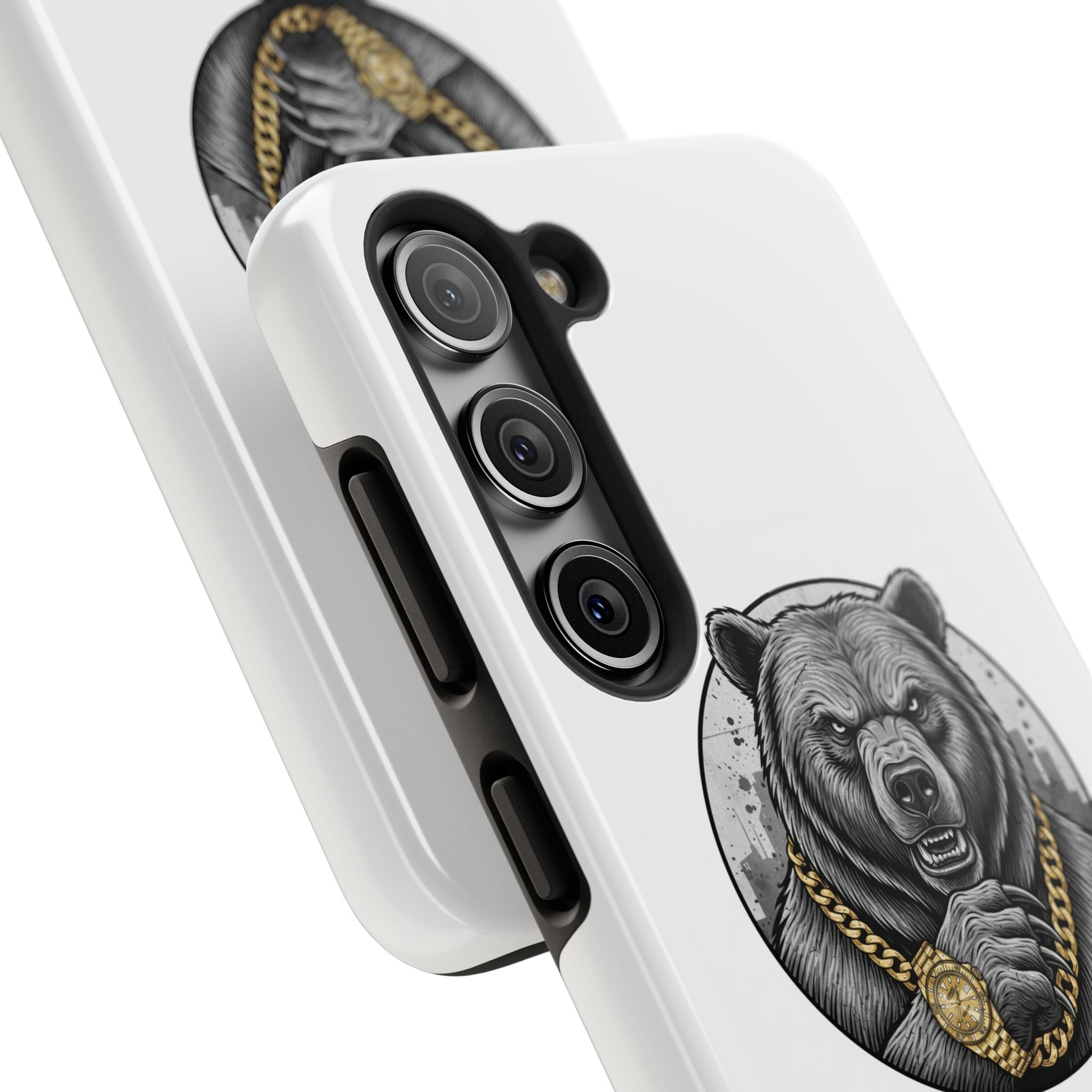 Bear With Gold Chain Phone Case — Tough Protective iPhone Cover