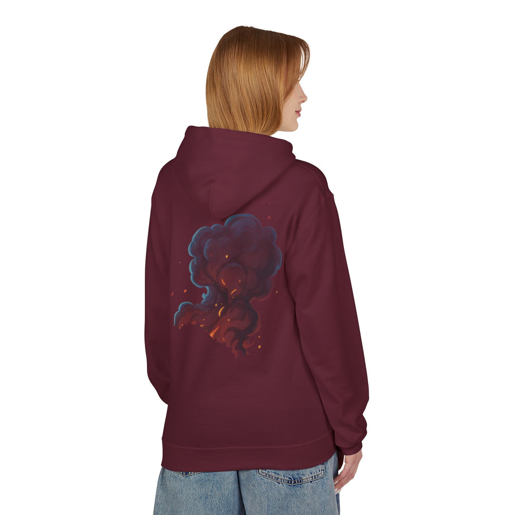 Smoke Cloud Art Hoodie — Abstract Colorful Vapor Graphic Pullover