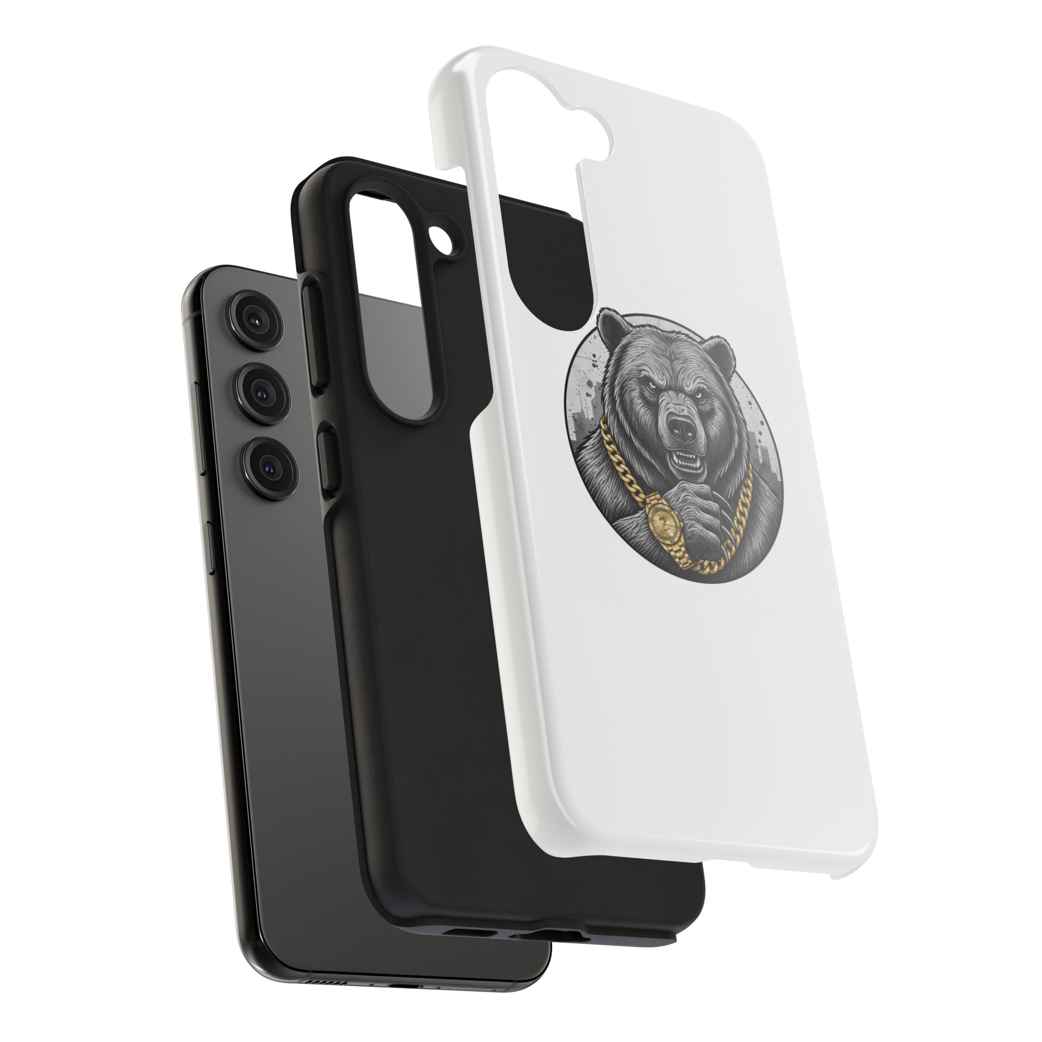 Bear With Gold Chain Phone Case — Tough Protective iPhone Cover