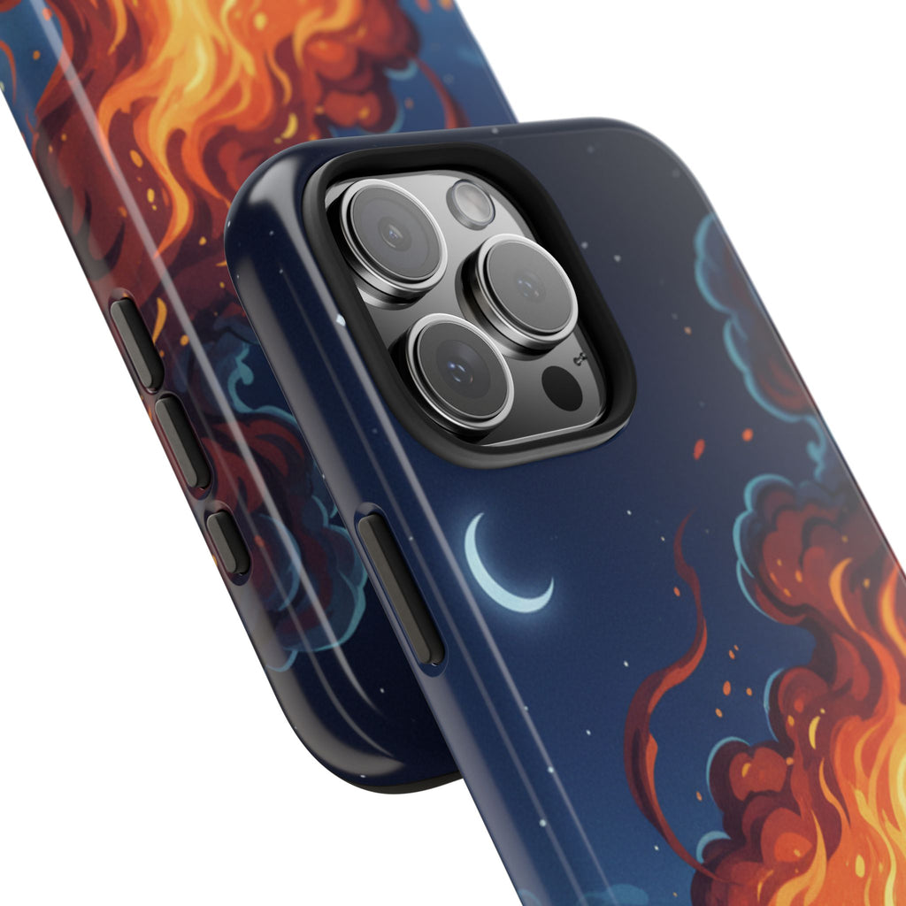 Bonfire Night Phone Case — Campfire Illustration Tough Phone Case