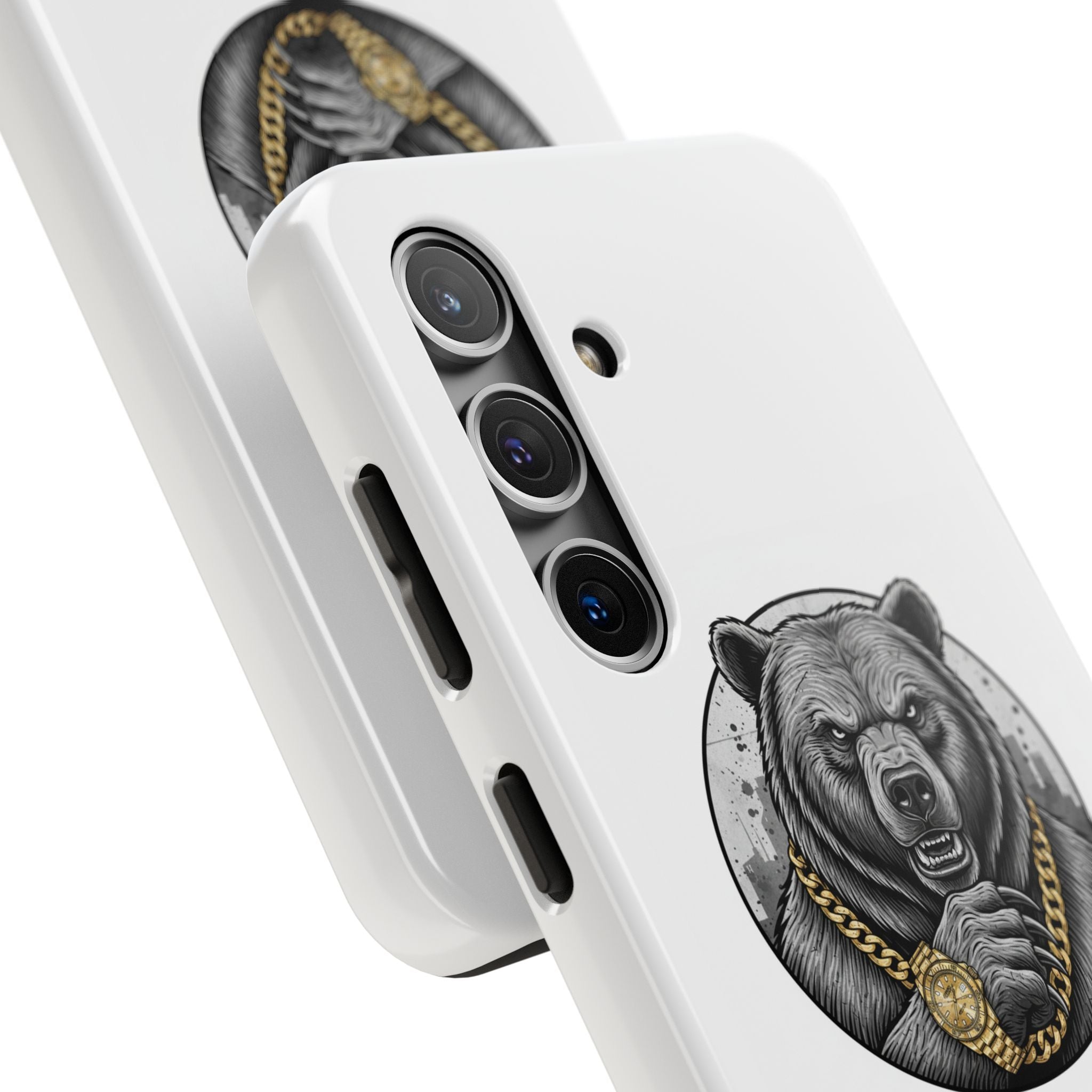 Bear With Gold Chain Phone Case — Tough Protective iPhone Cover