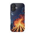 Bonfire Night Phone Case — Campfire Illustration Tough Phone Case